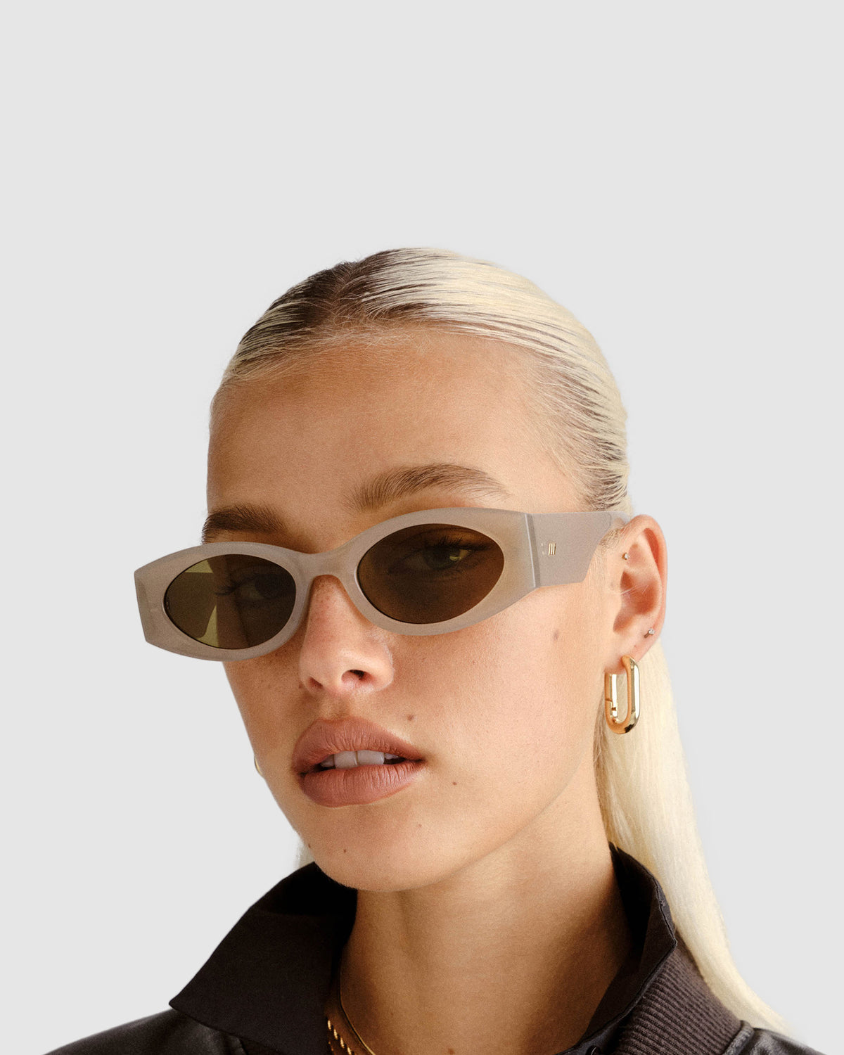Mermaiden Sunglasses OATMEAL/OLIVE MONO