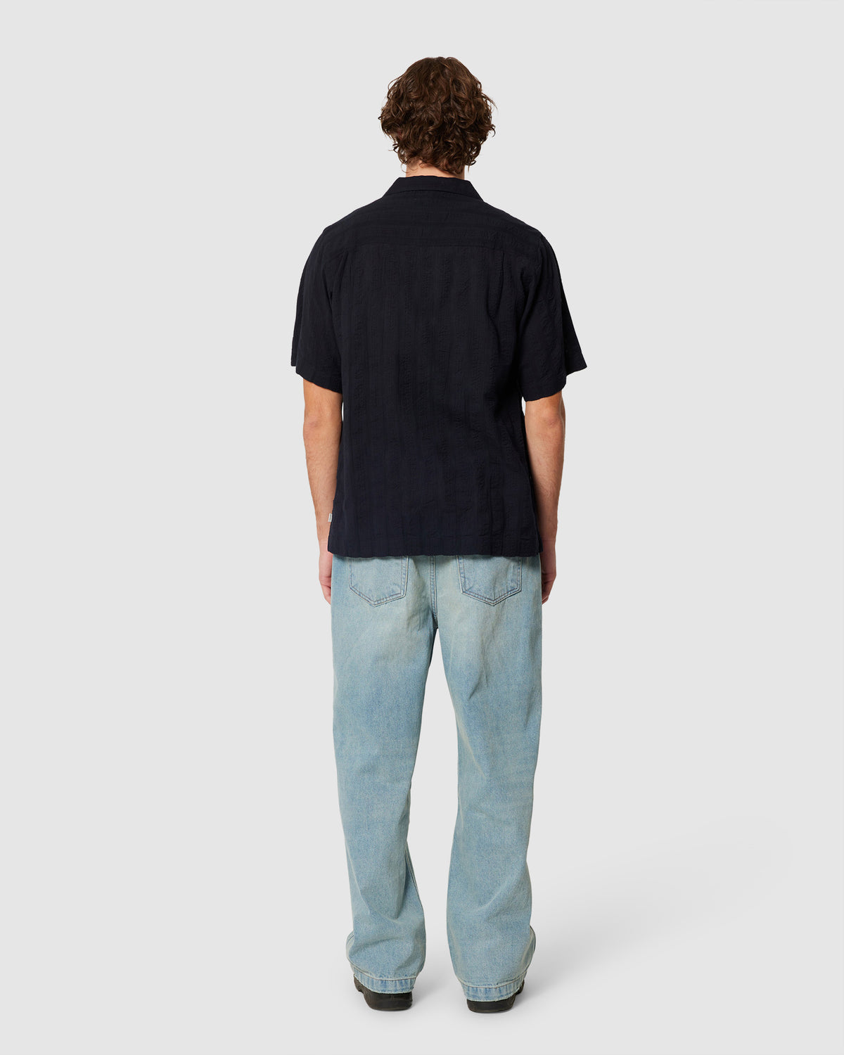 Bowler Seersucker Shirt VINTAGE BLACK
