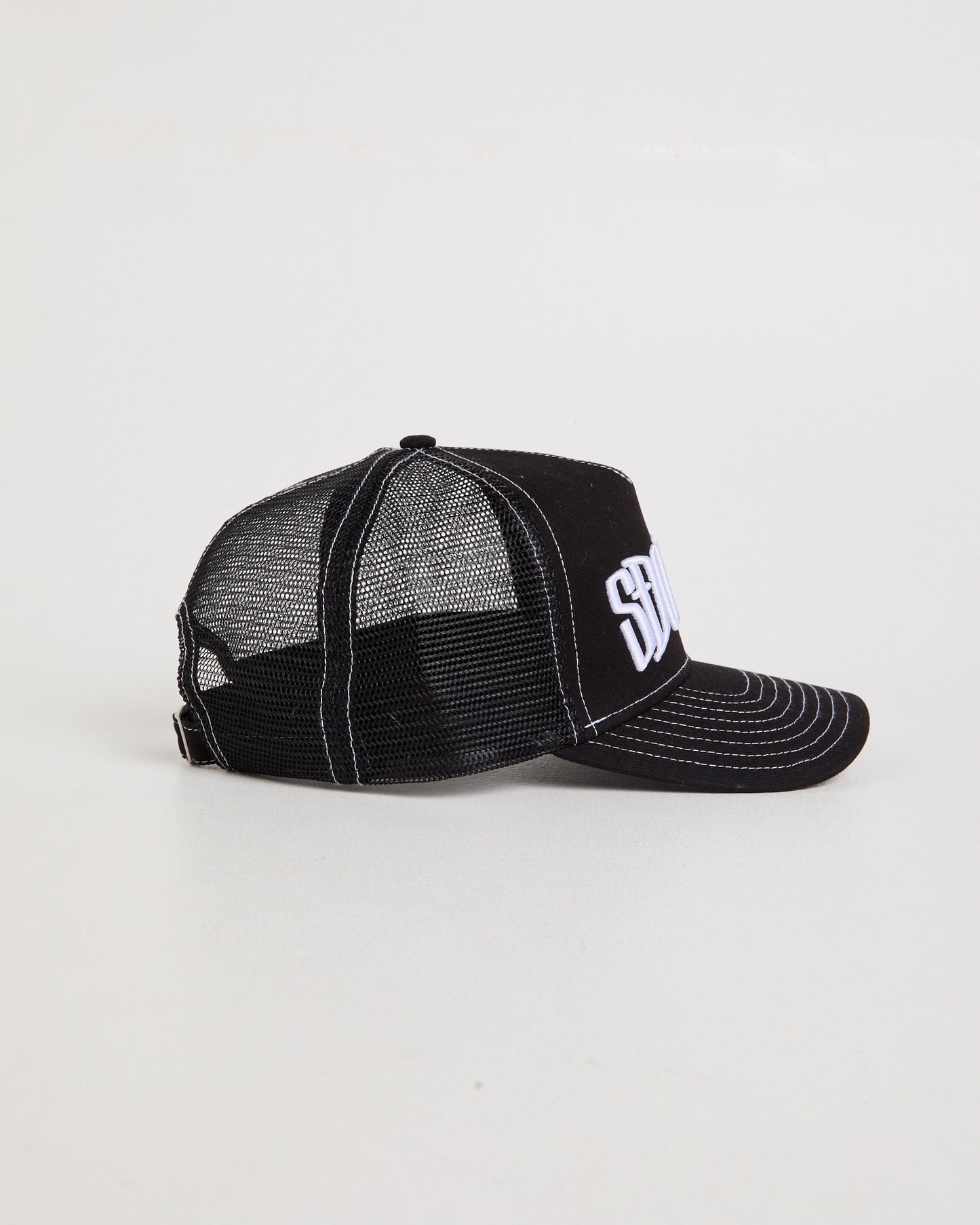 Mid-Block Curved Peak Trucker Cap