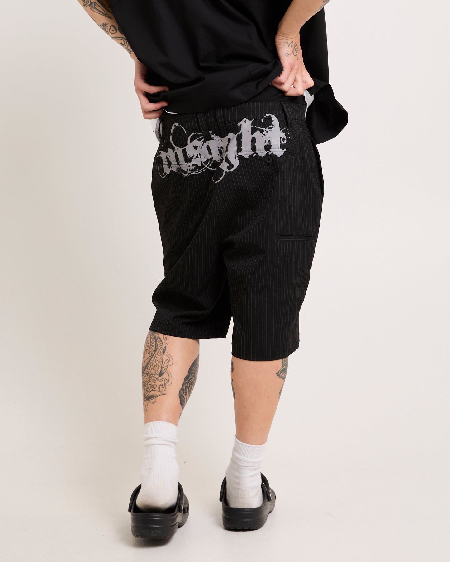 Essence Pinstripe Shorts