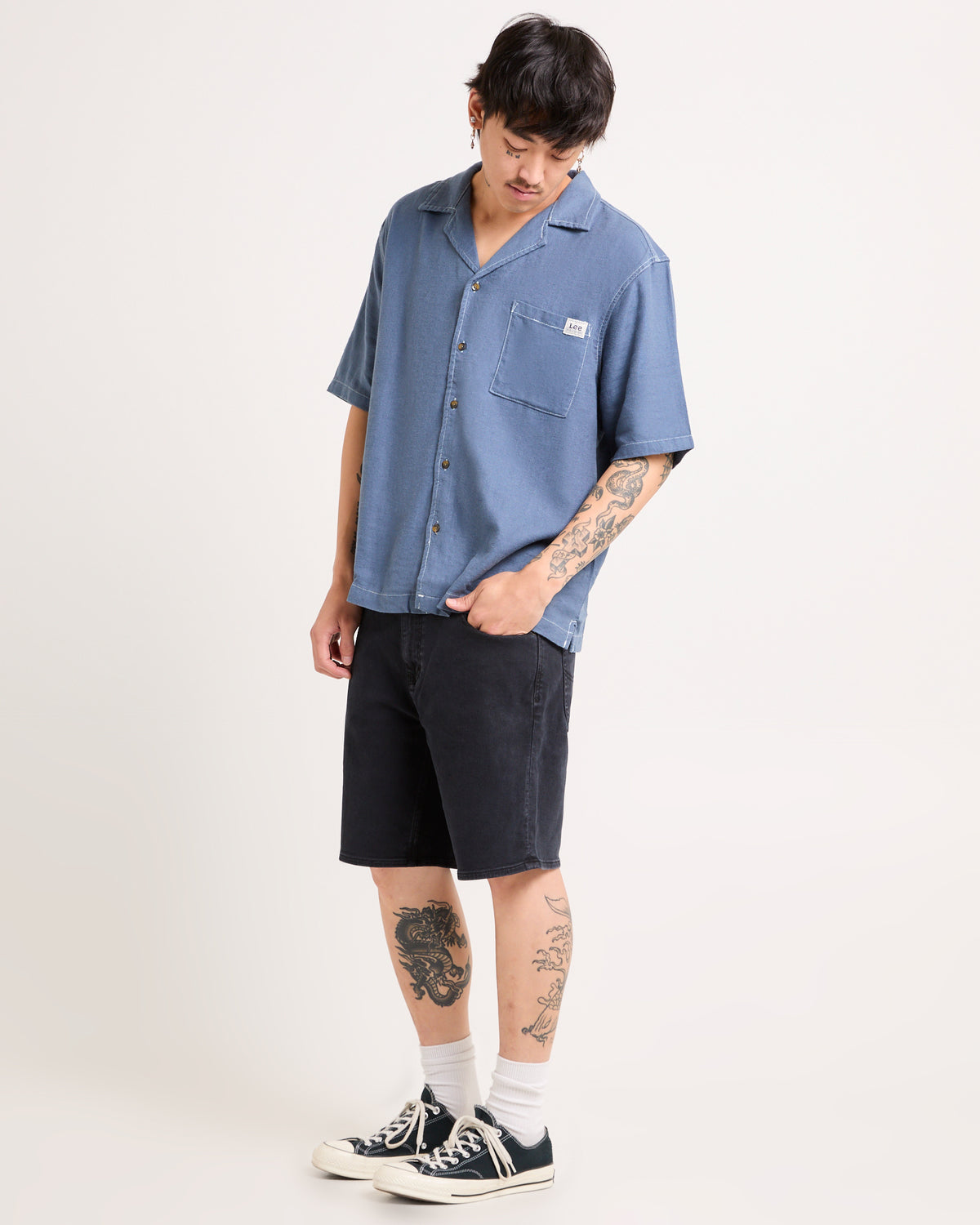 L-Two Slim Shorts OUTER LIMITS BLK