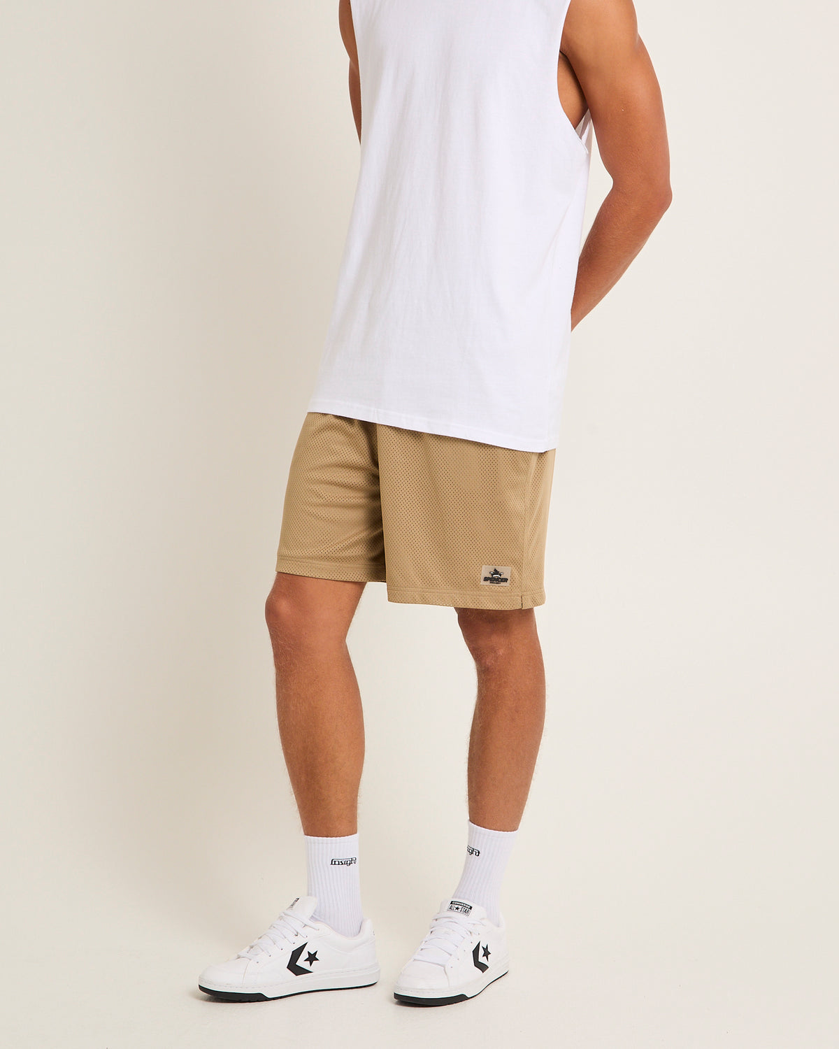 Melrose Mesh Shorts TAN