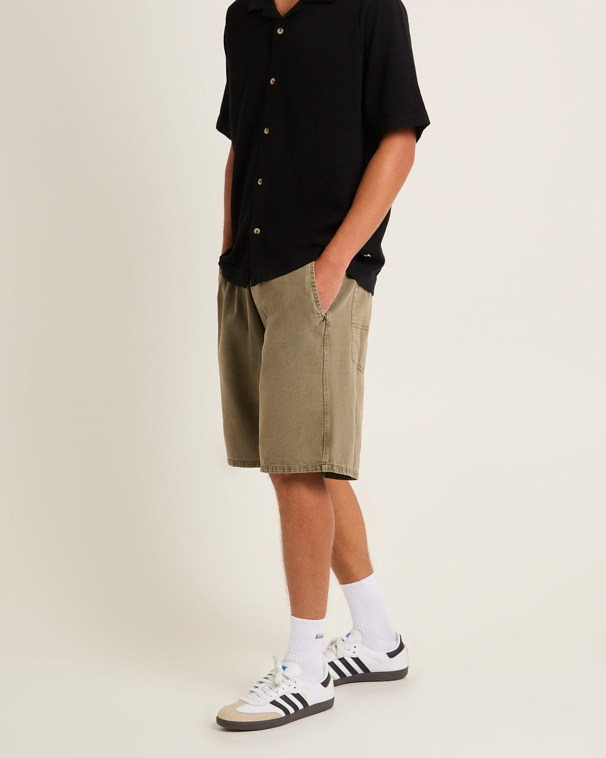 Tradie Carpenter Shorts FADED ARMY