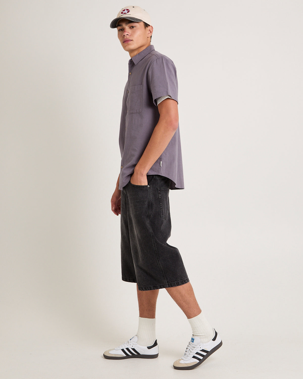 Louie Short Sleeve Shirt CHARCOAL