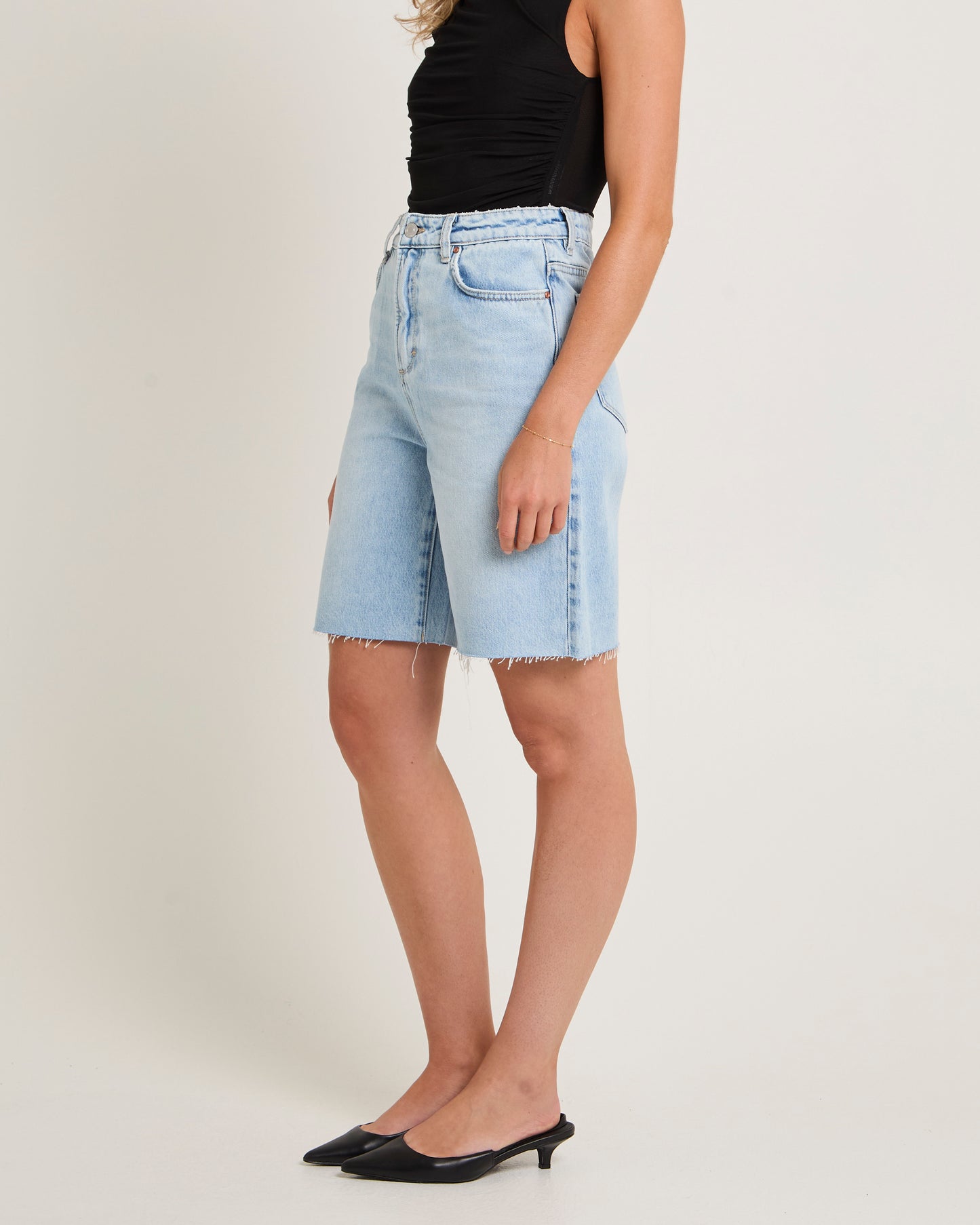 Phoebe Denim Shorts Jetlag