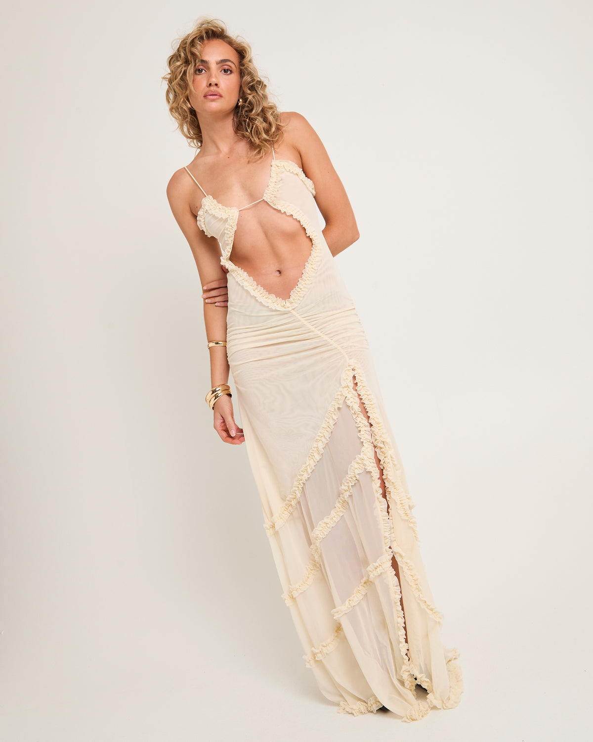 Fatale Maxi Dress OFF WHITE