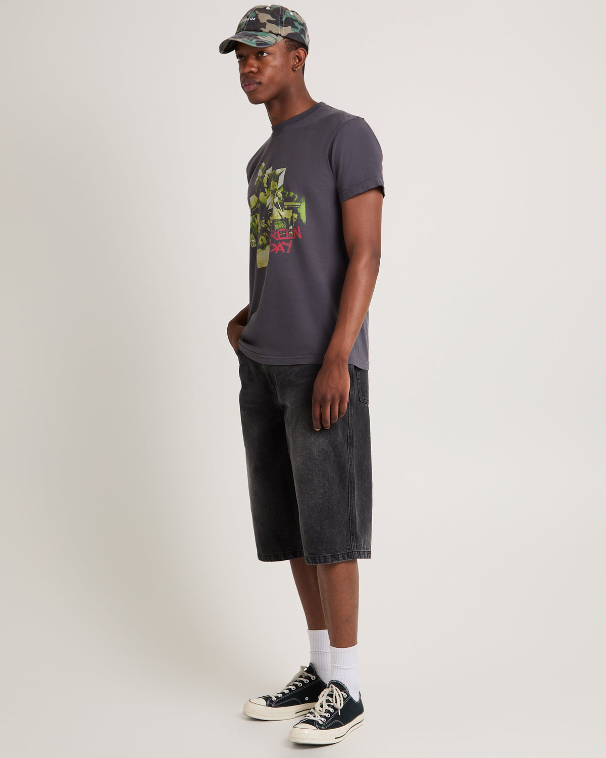 Green Day T-shirt Vintage Black