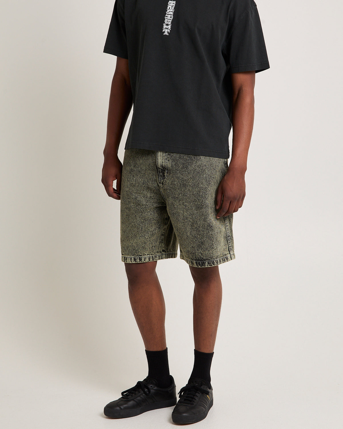 Oregon Overdyed Denim Jorts GREEN
