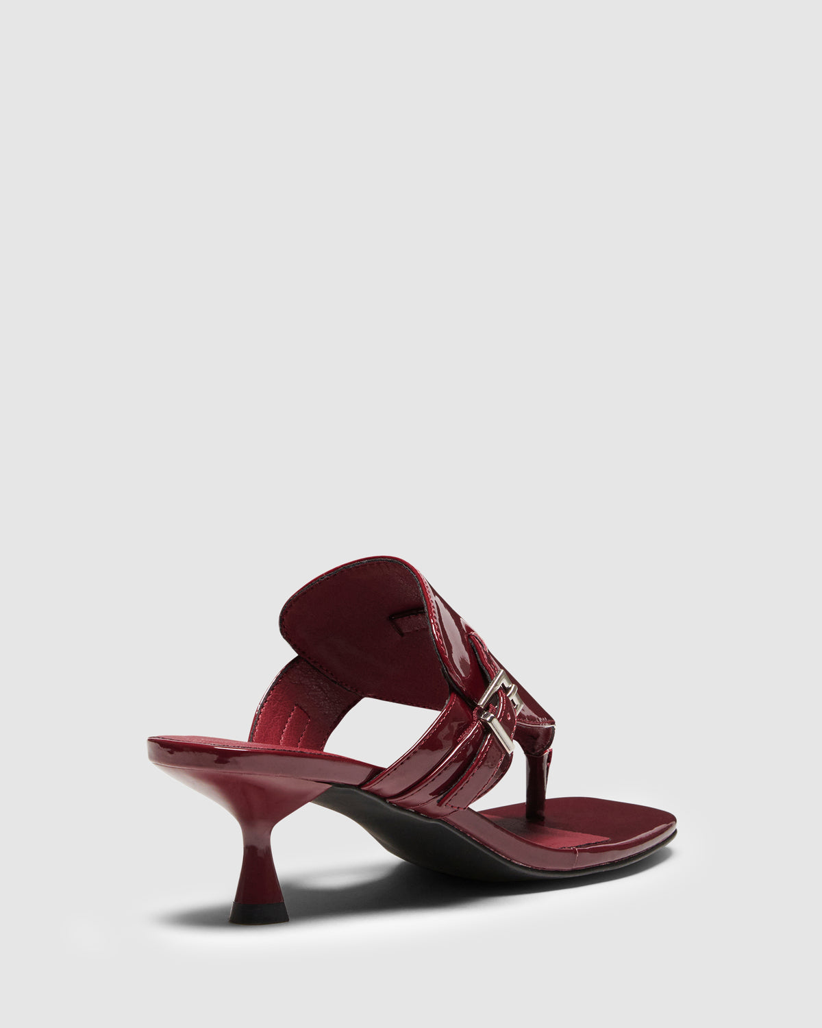 Locked Thong Heels CHERRY PATENT