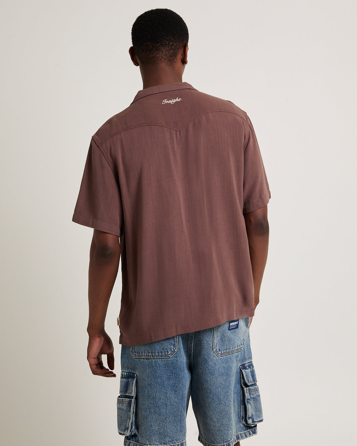 Ole Western Short Sleeve Resort Shirt BROWN