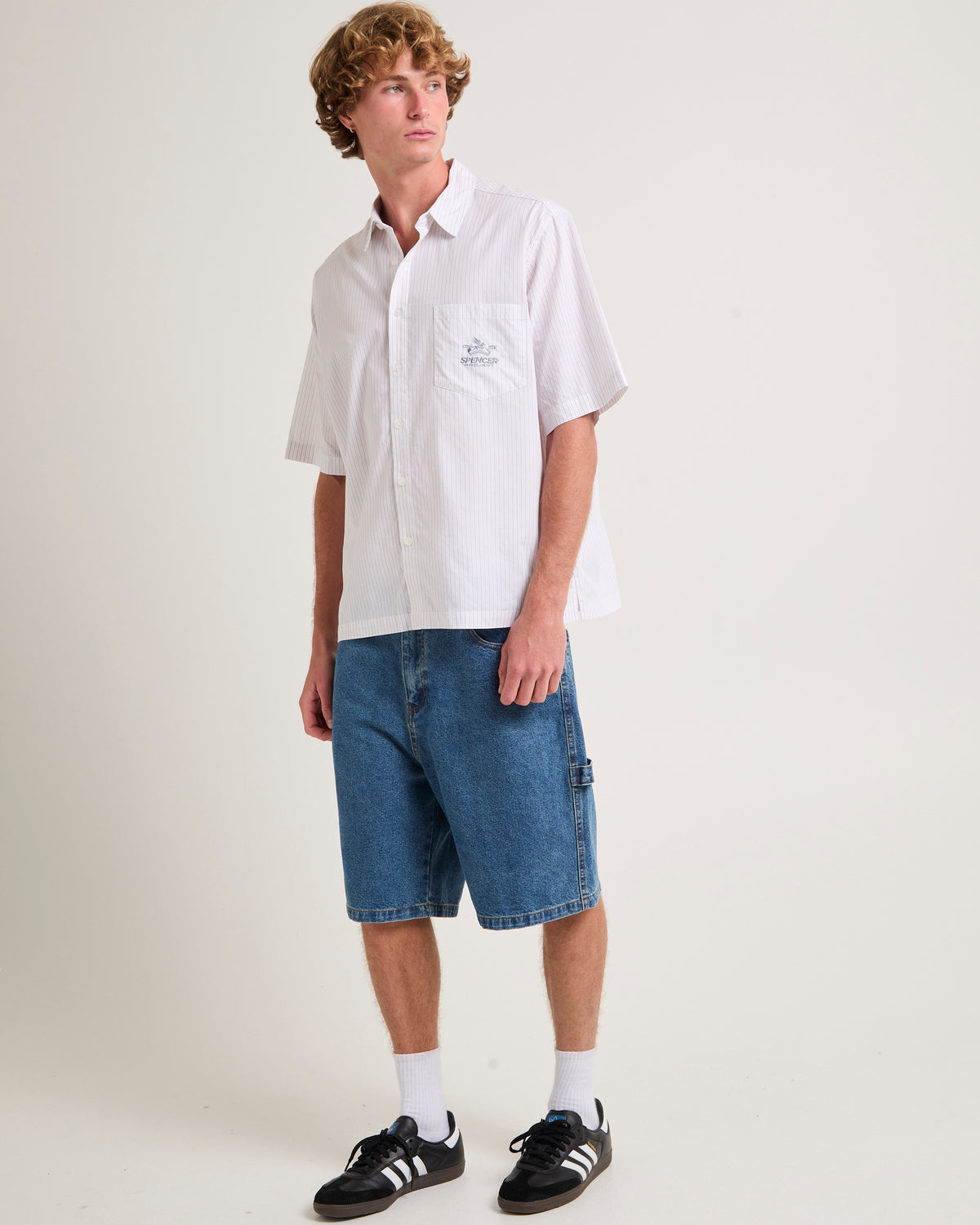 Skate Holiday Short Sleeve Shirt WHITE