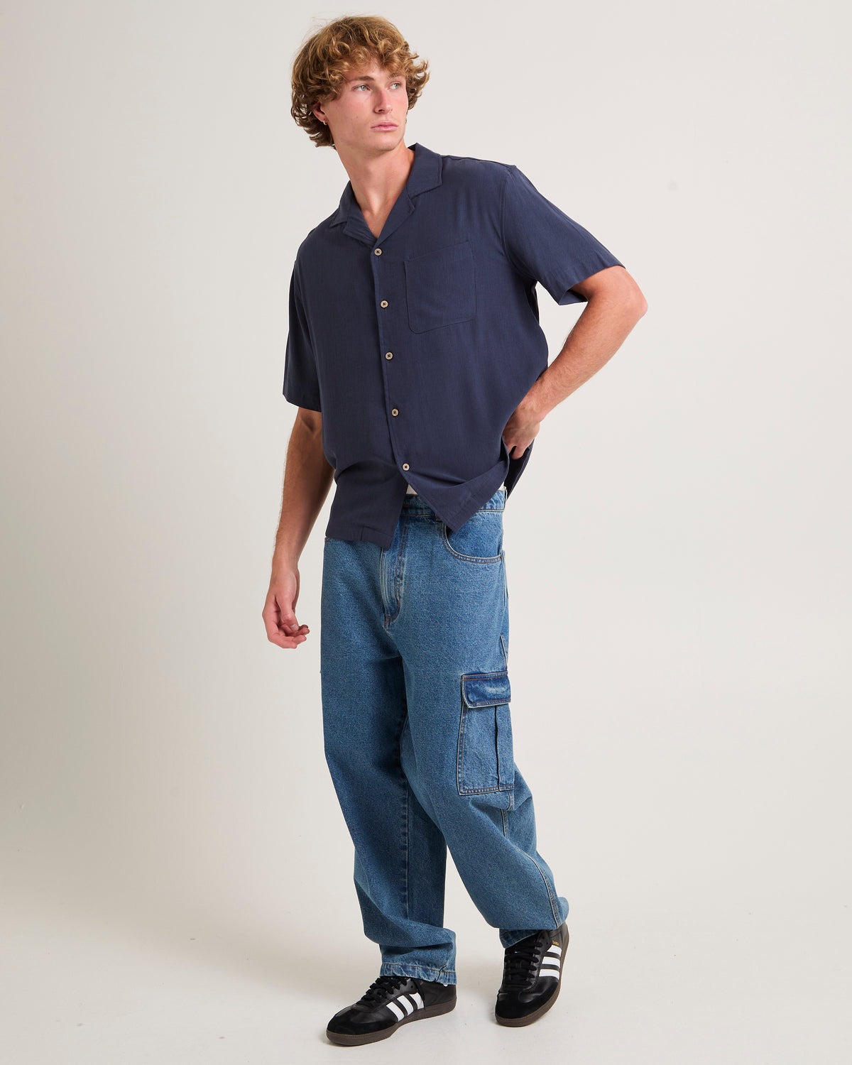 Dion Short Sleeve Resort Shirt DARK NAVY