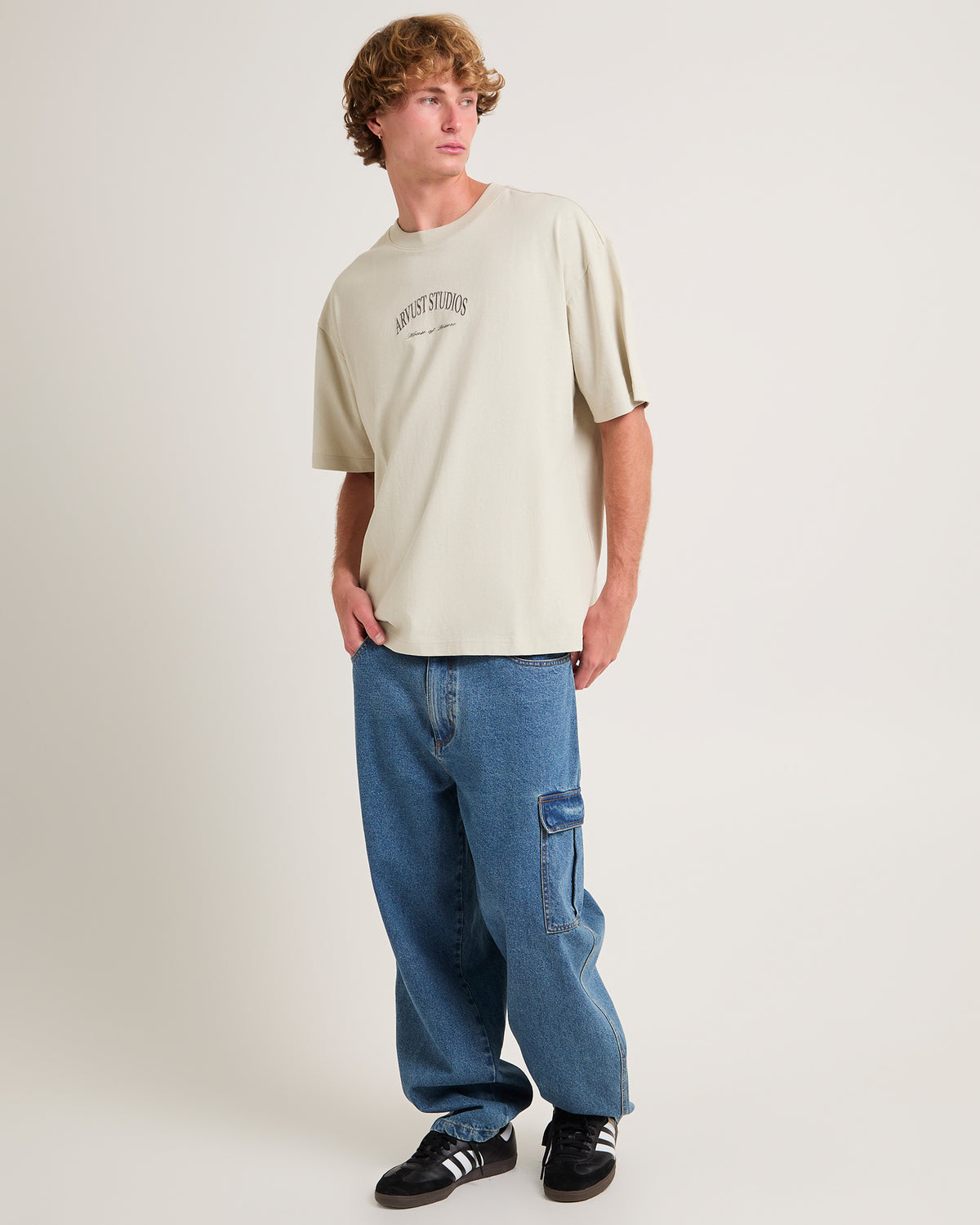 Arc Logo  T-Shirt TAN