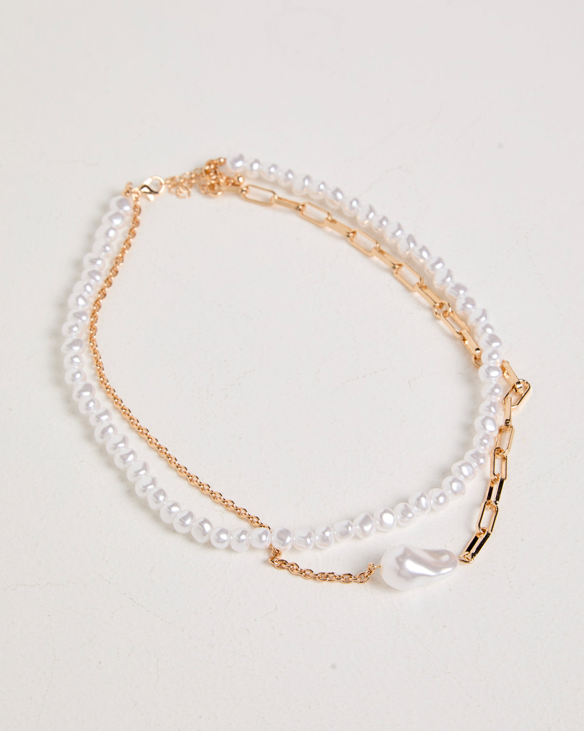 Mallan Pearl Necklace GOLD