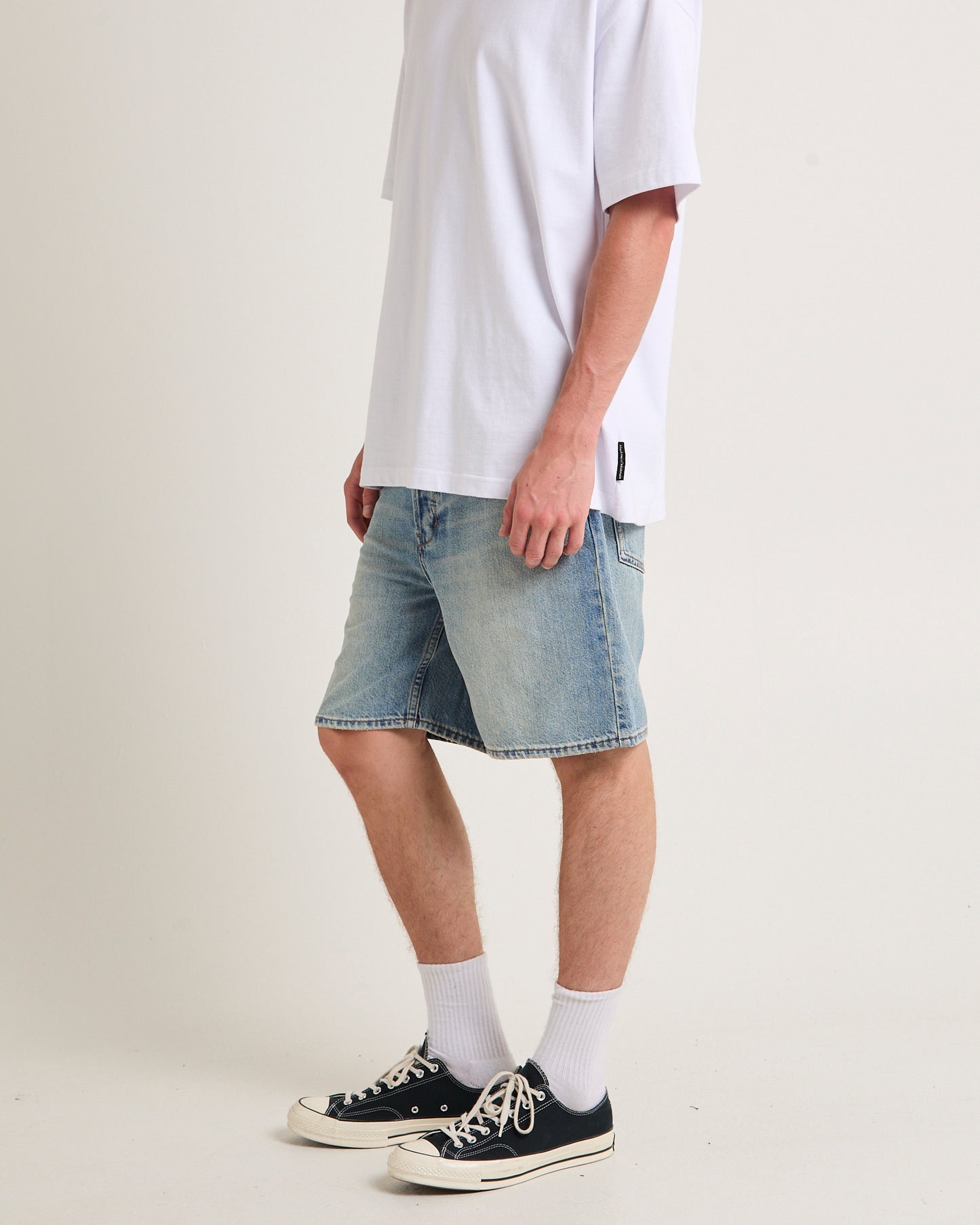 River Relaxed Denim Shorts