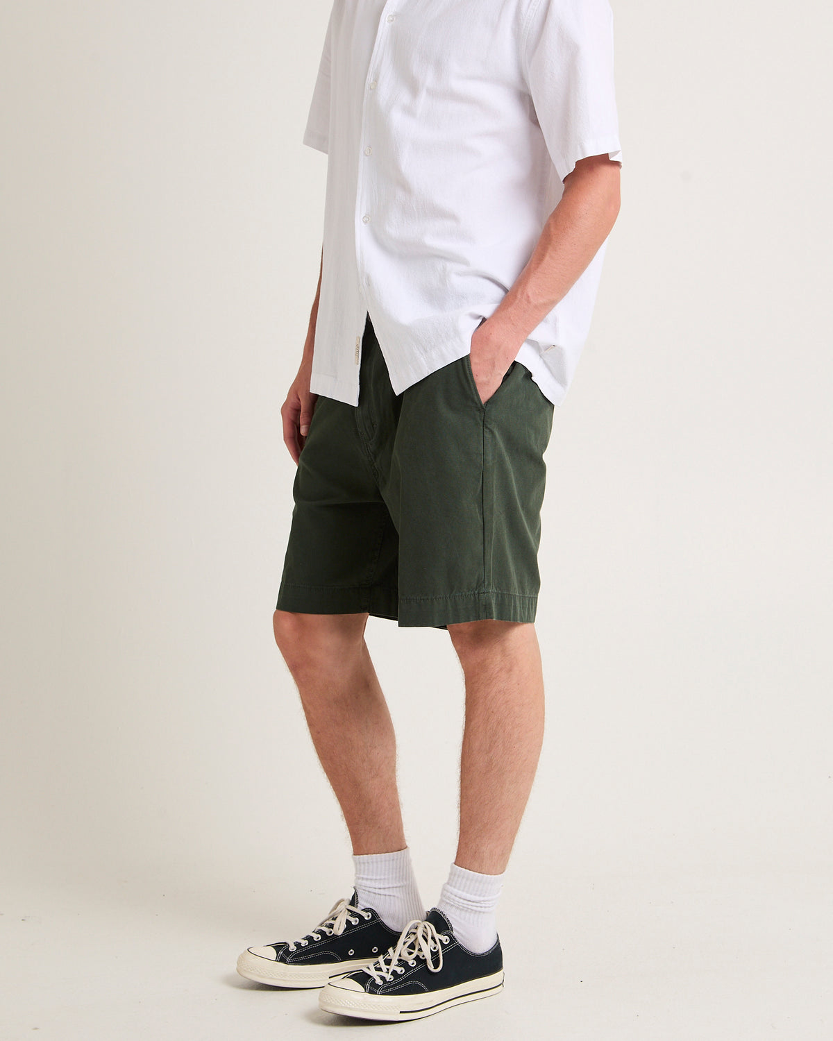 River Relaxed Shorts HUNTER GREEN