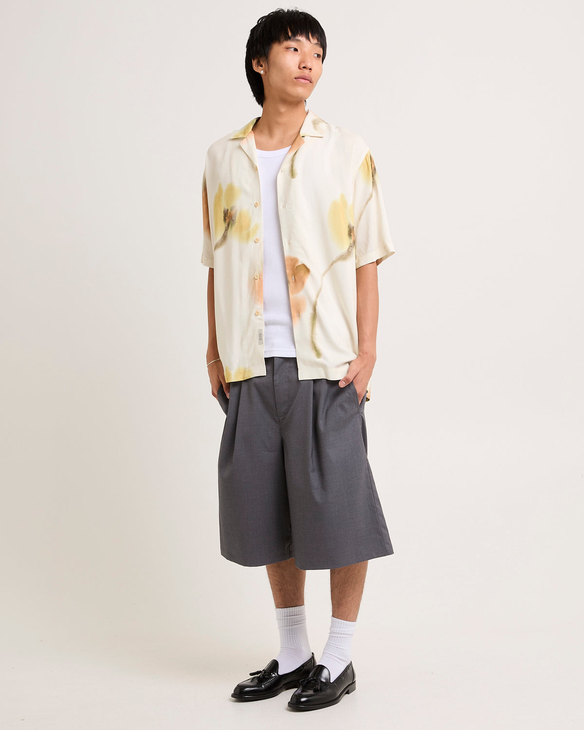 Alma Short Sleeve Resort Shirt WHITE