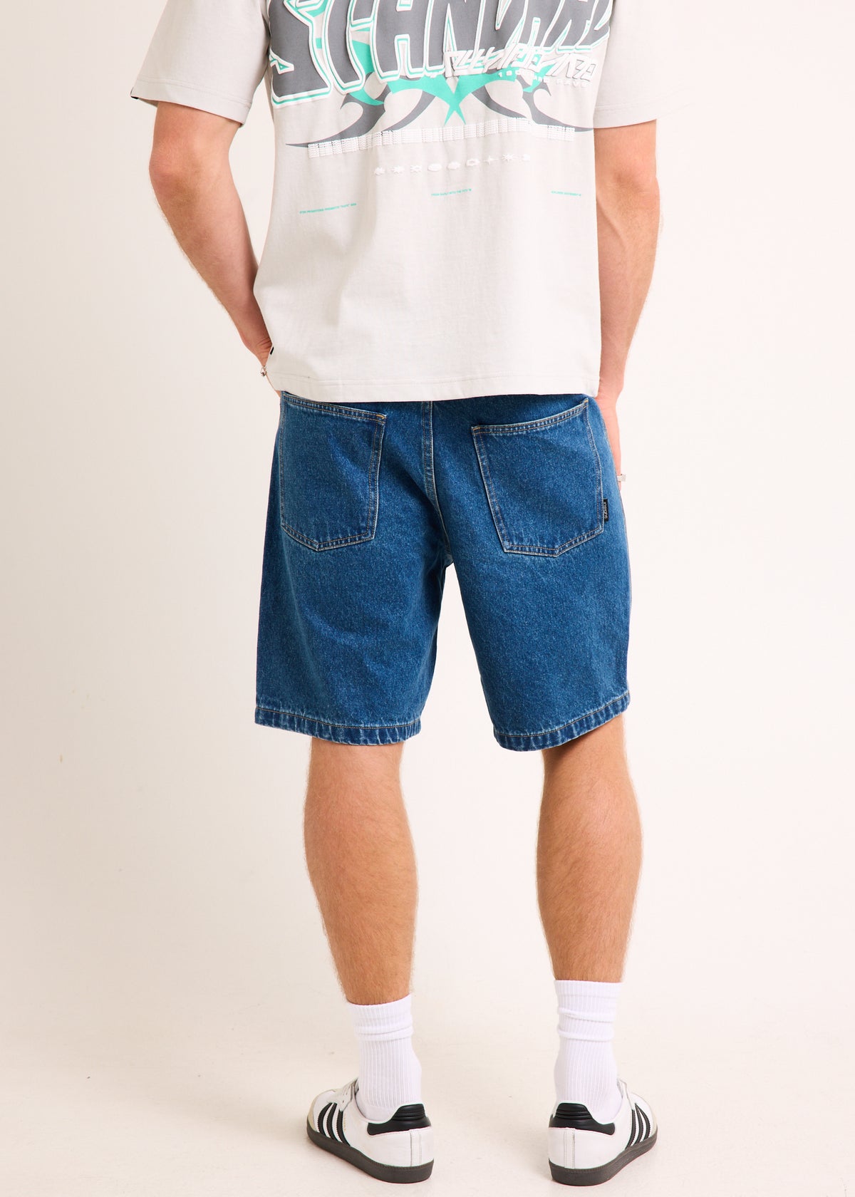 Knocker Vintage Denim Shorts MID 90S BLUE