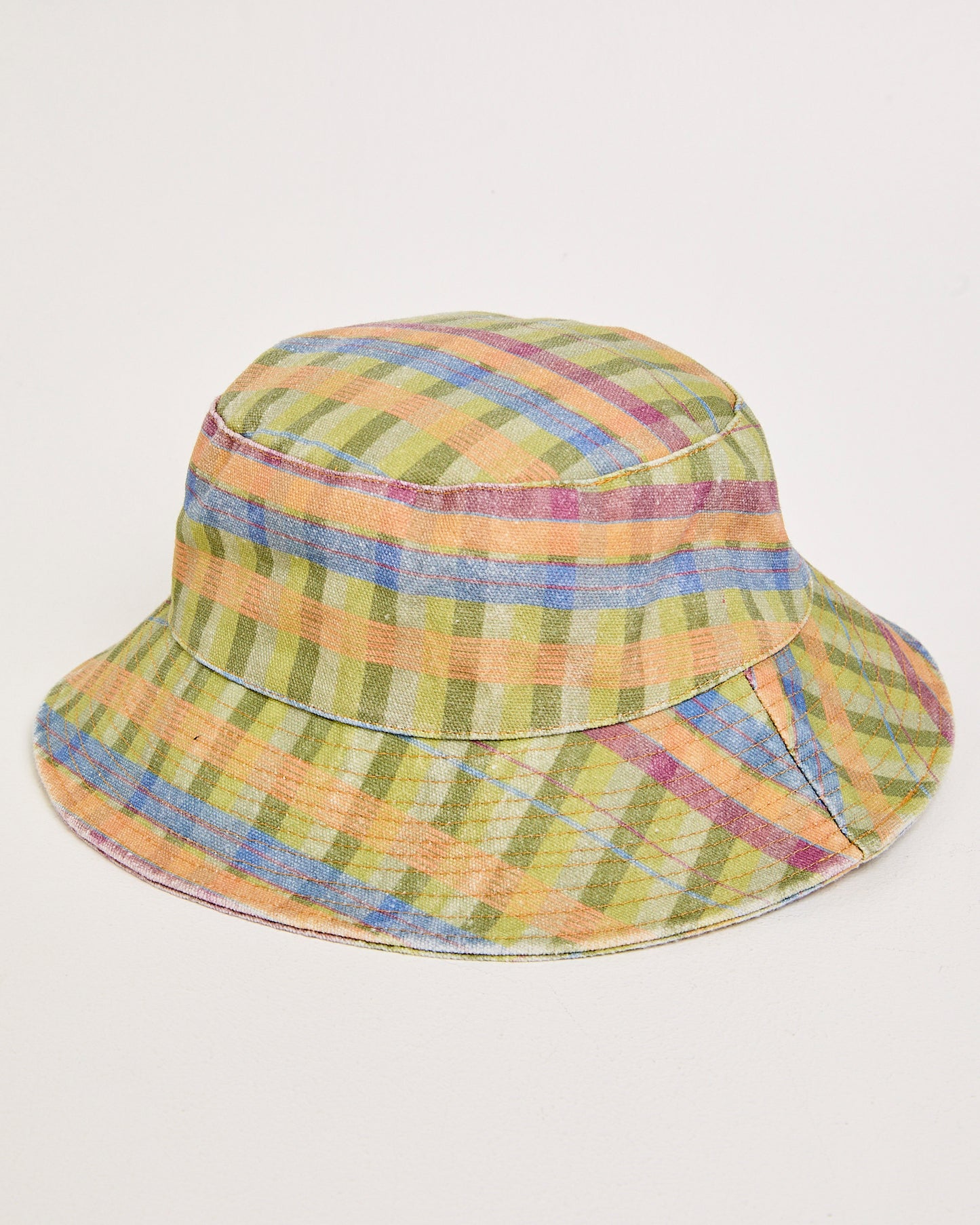 Aloha Moss Gingham Bucket Hat