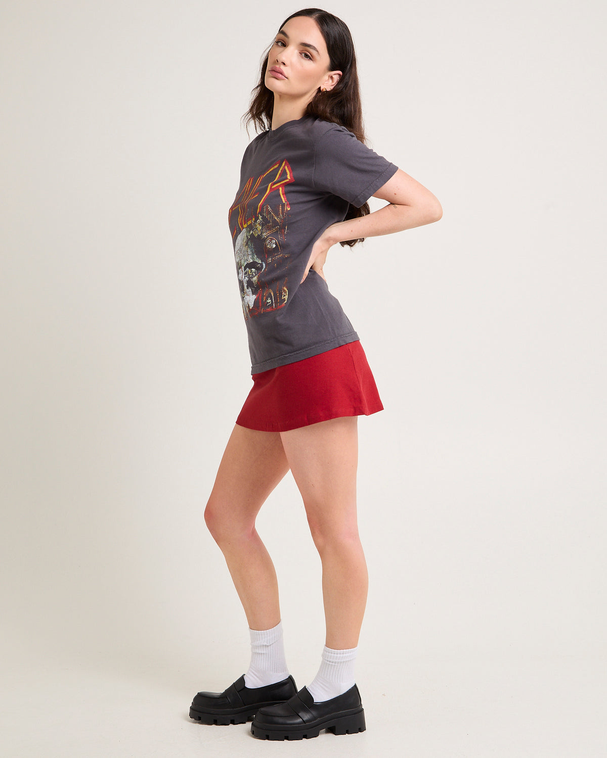 Slayer Oversized T-Shirt FADED BLACK