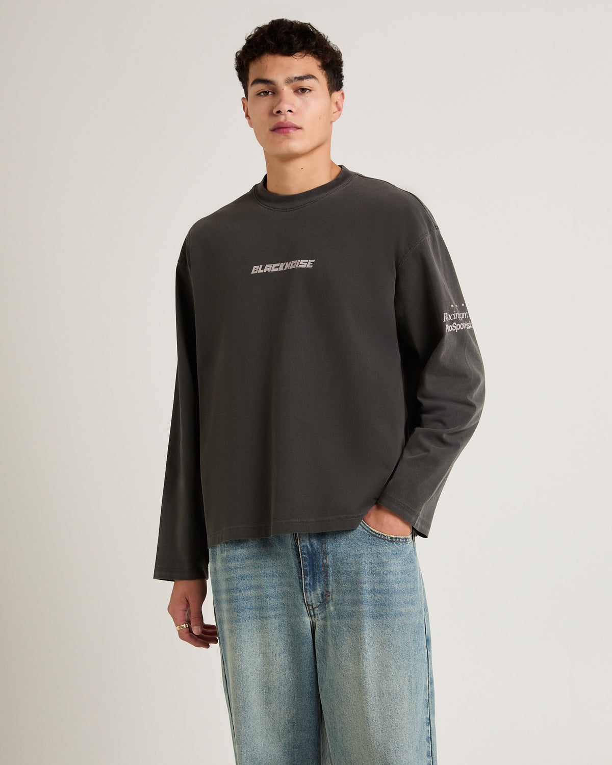 Civic Long Sleeve T-Shirt WASHED BLACK