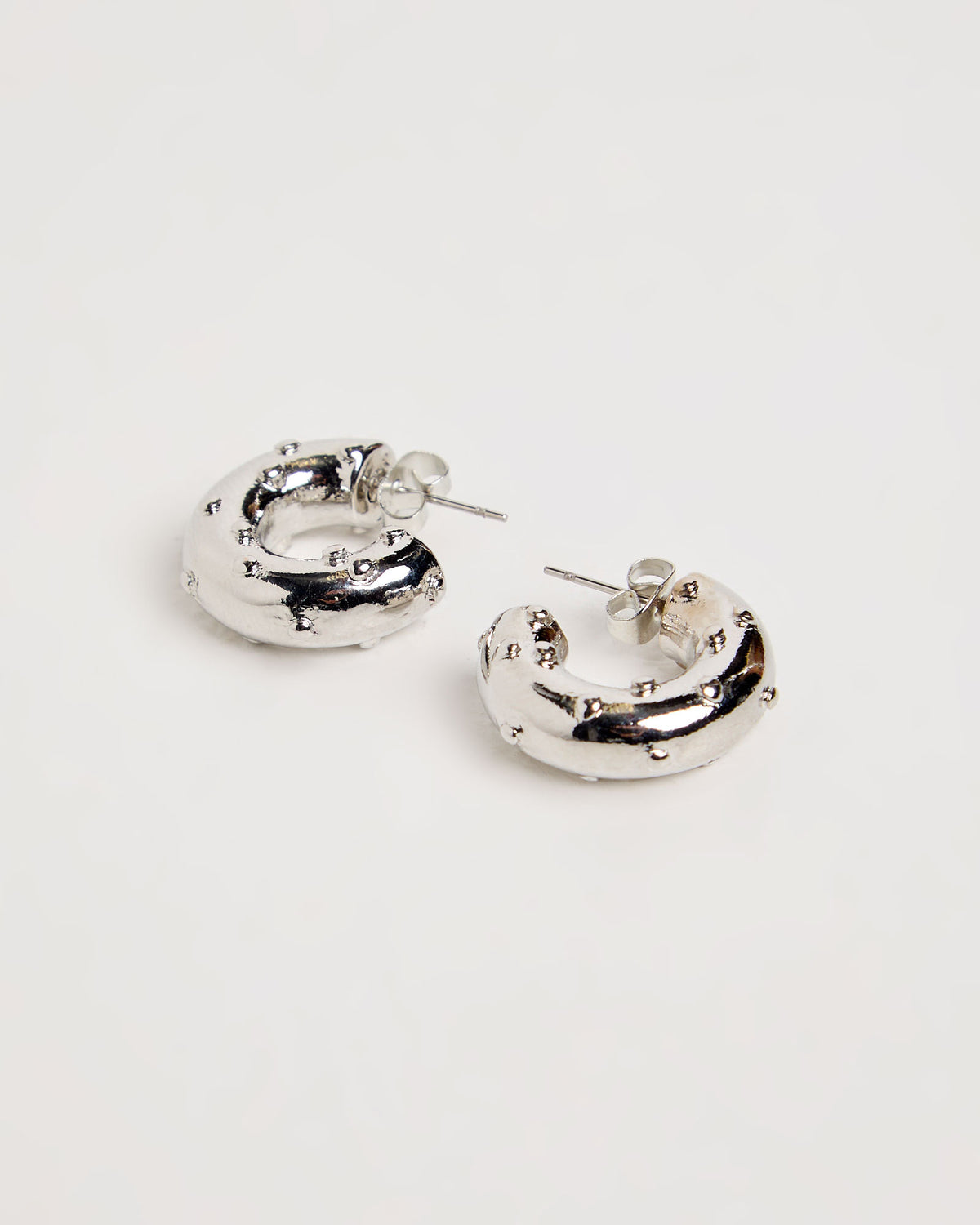 Ollie Hoop Earrings SILVER