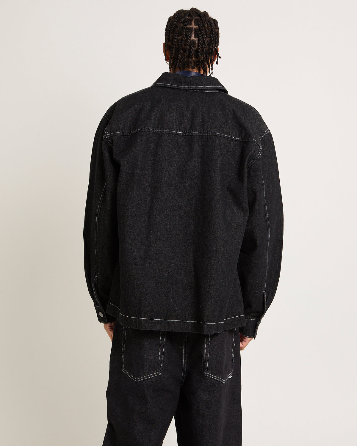 Rodman Denim Overshirt SILVER BLACK