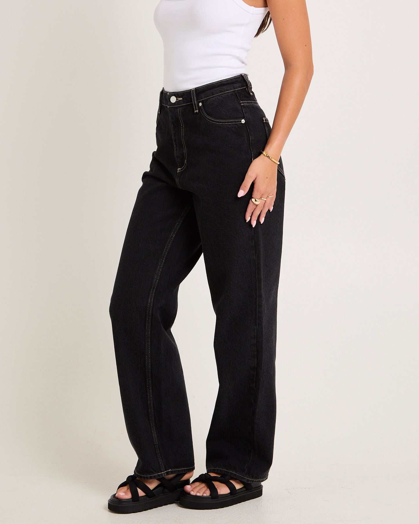 High Baggy Denim Jeans
