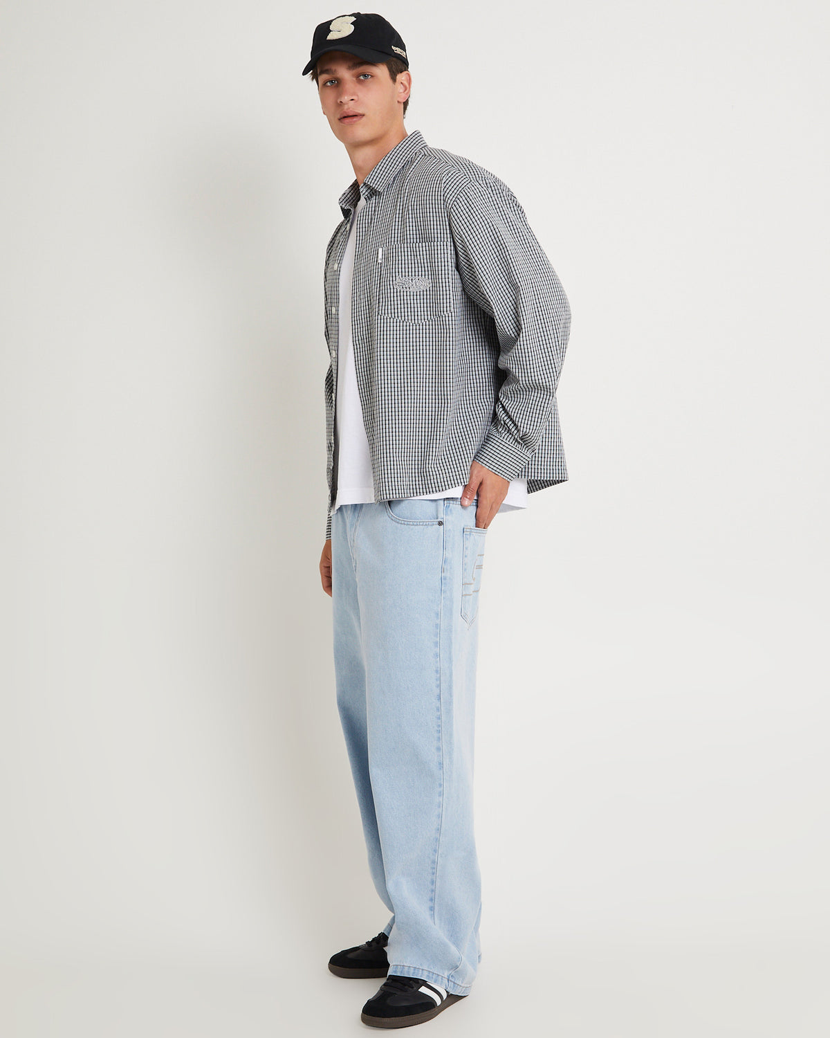 Super Wide Boy Denim Jeans 90'S LIGHT BLUE