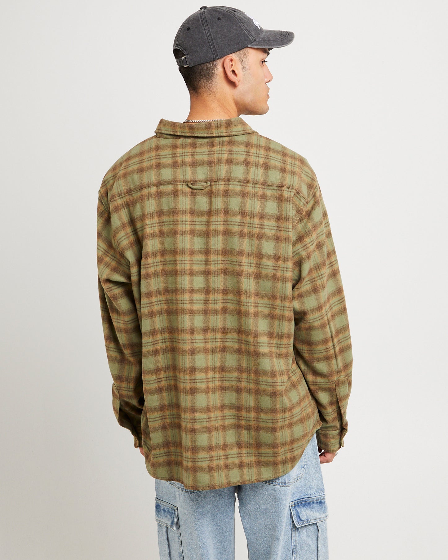 Plaid Long Sleeve Overshirt