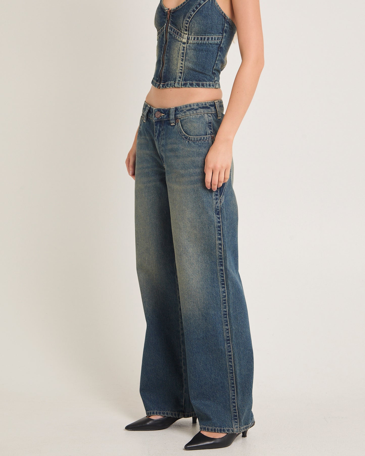 Rip Curl 99 Low Baggy Denim Jeans Zola Board