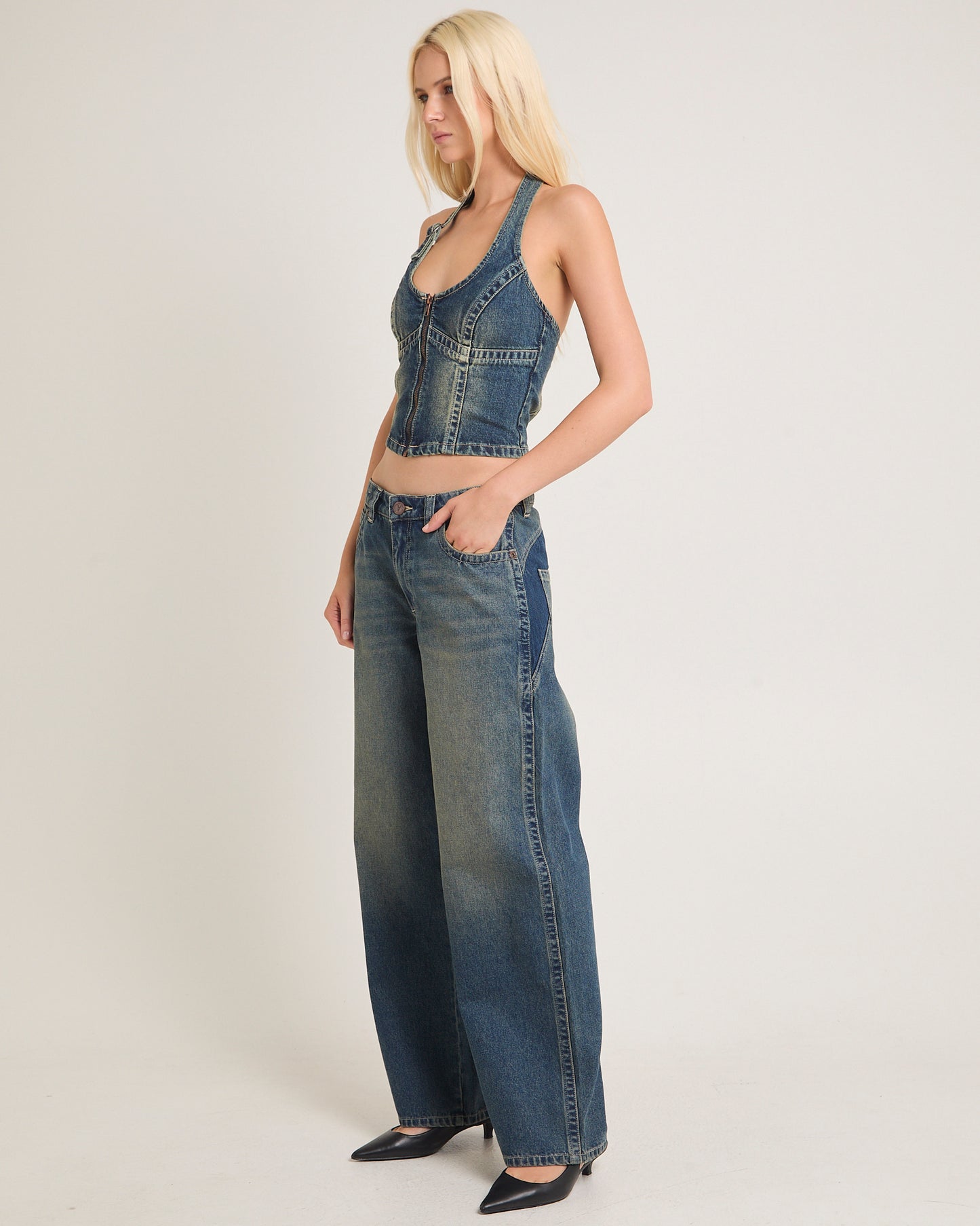 Rip Curl Denim Top Zola