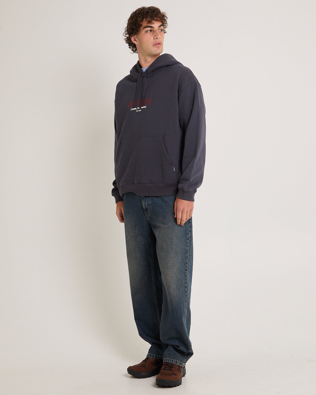 Ember Pull On Hoodie Charcoal