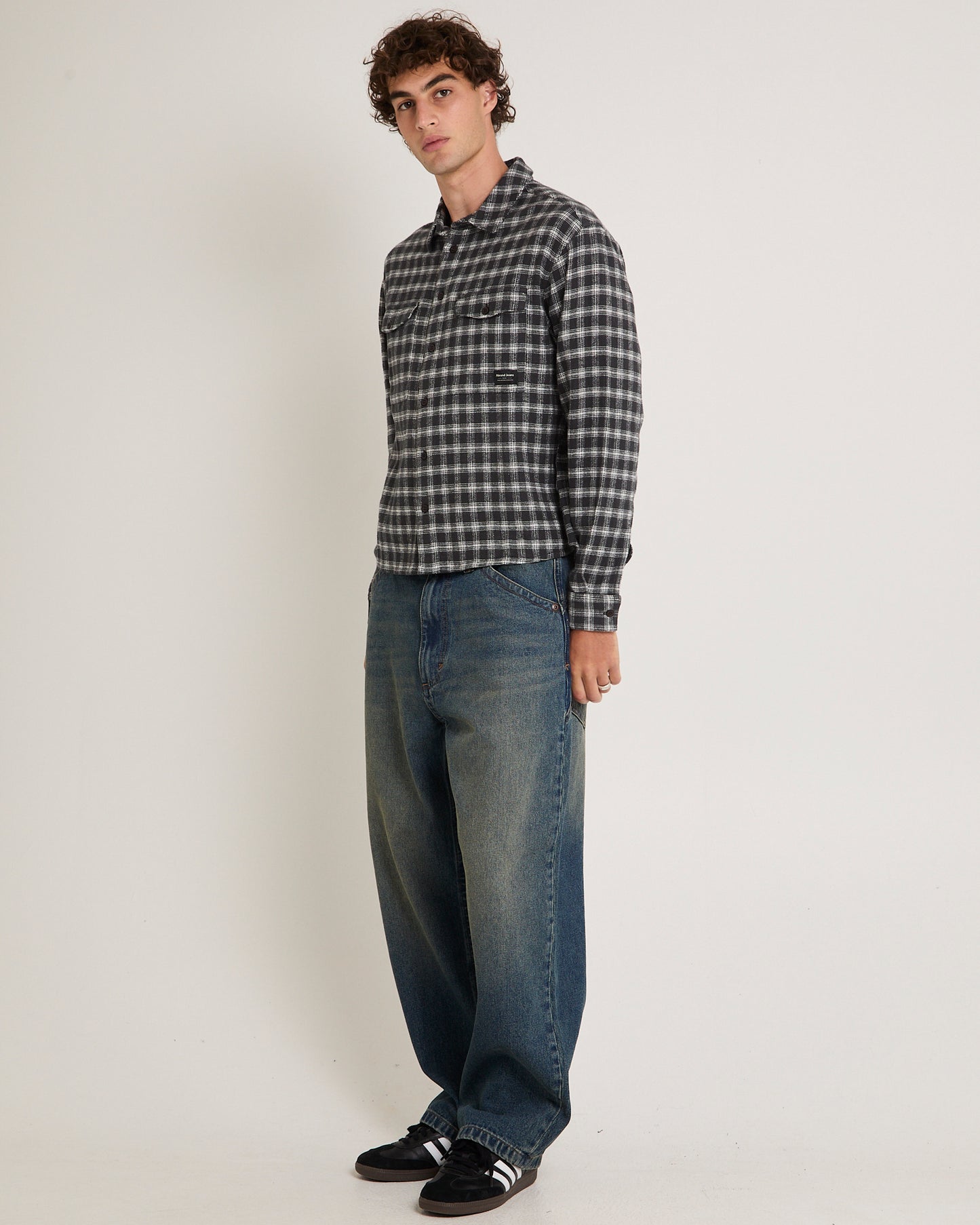 Rip Curl A6 Big Baggy Denim Jeans Zane Board