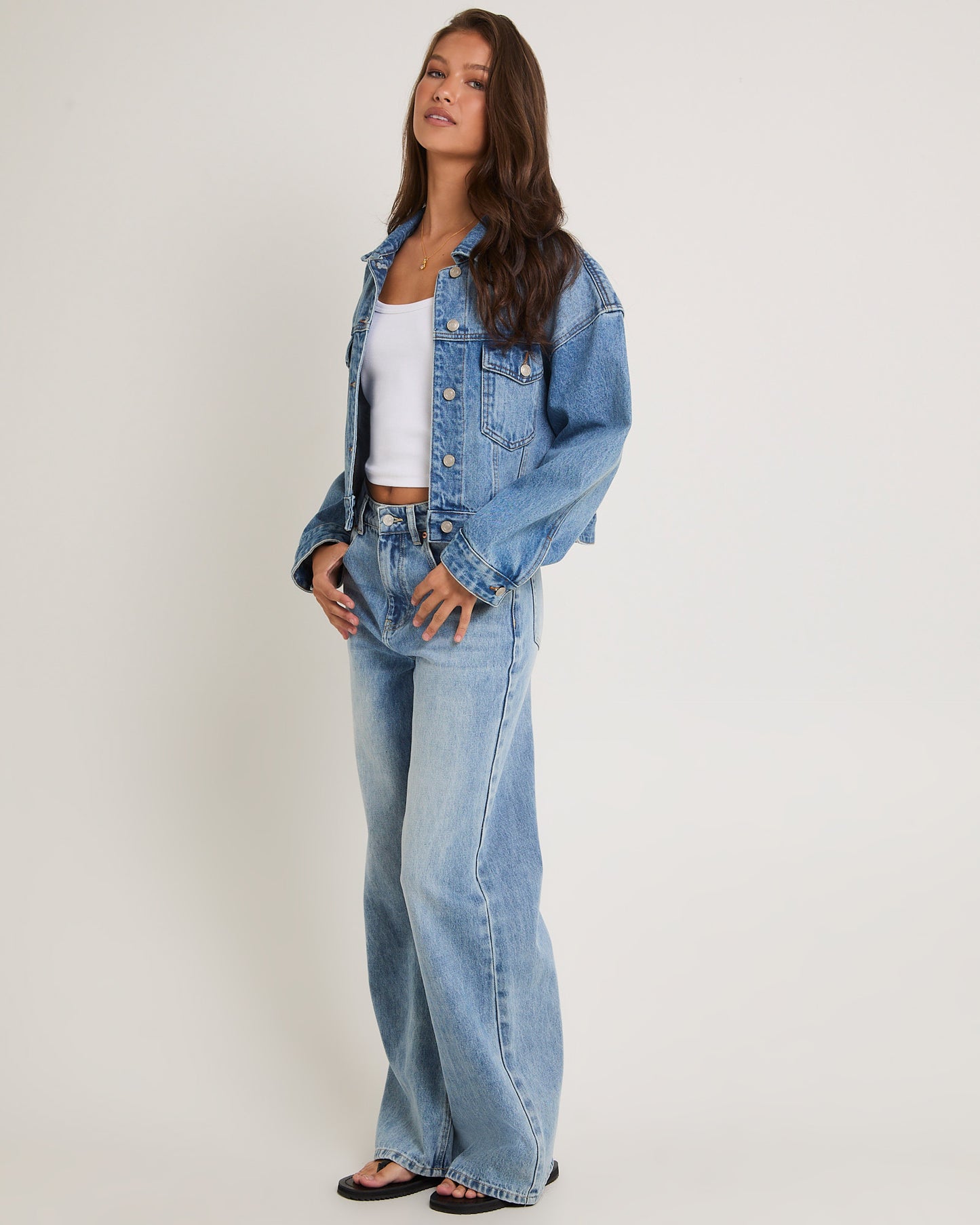 Wren High & Wide Denim Jeans