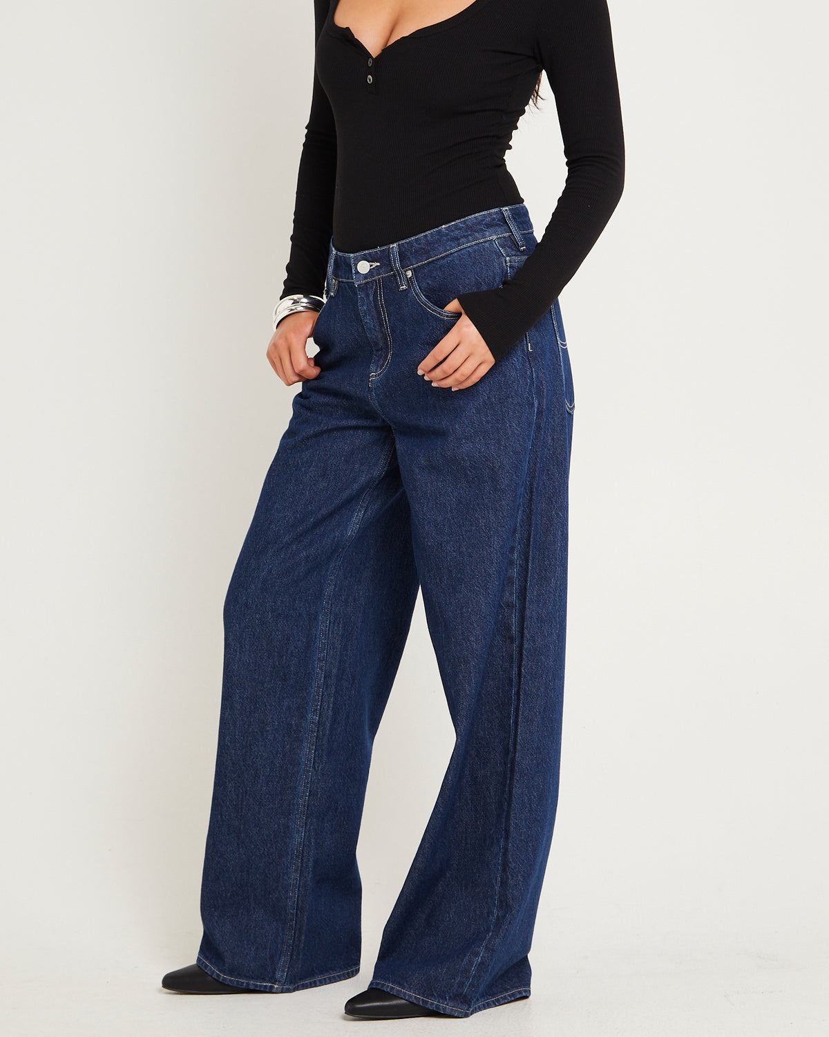 Low Slouch Relaxed Denim Jeans Indigo Exchange INDIGO EXCHANGE