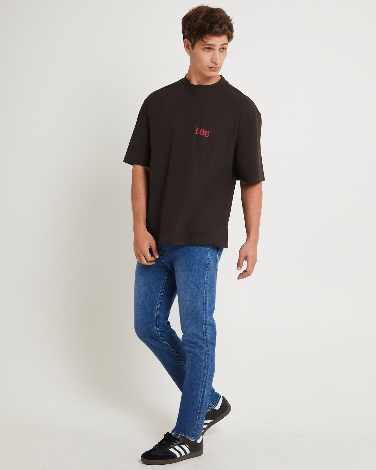 L-Three Relaxed Tapered Denim Jeans Maker Indigo