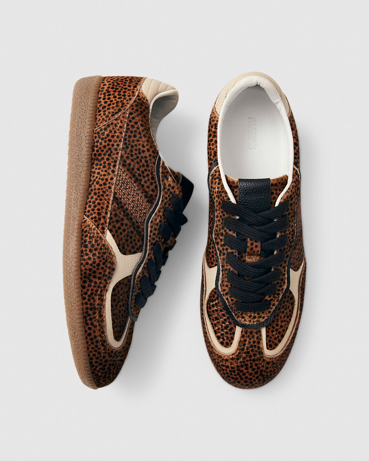 Tb.490 Rife Soft Tan Leather Sneakers LEOPARD