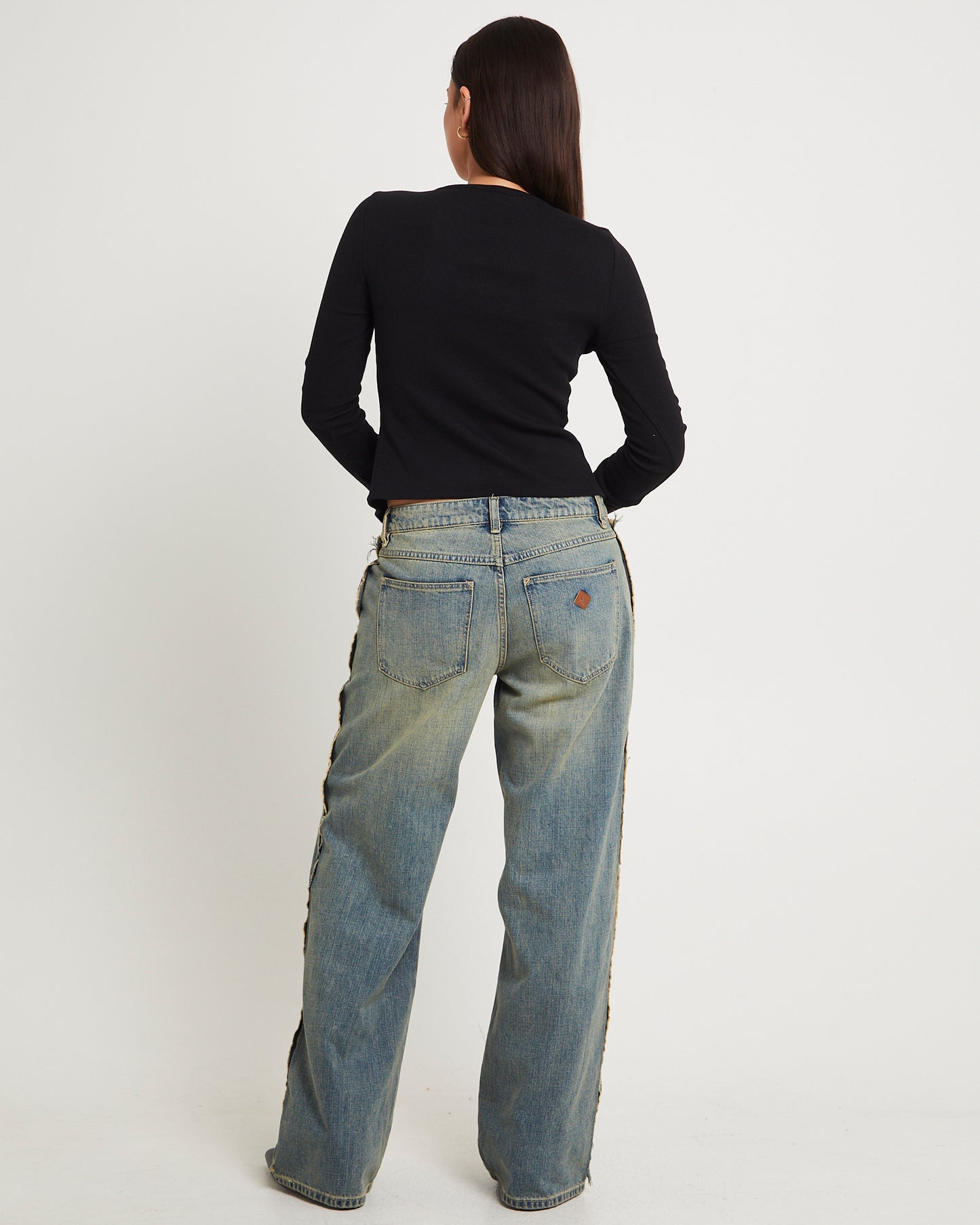99 Low Baggy Denim Jeans Raw Roxie