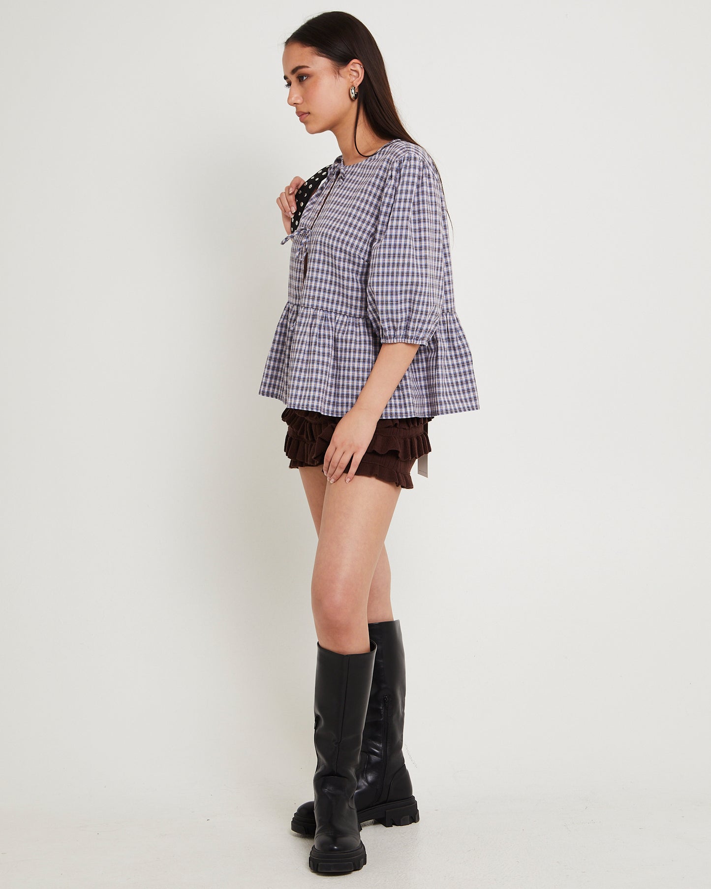 Delmar Check Frill Shirt