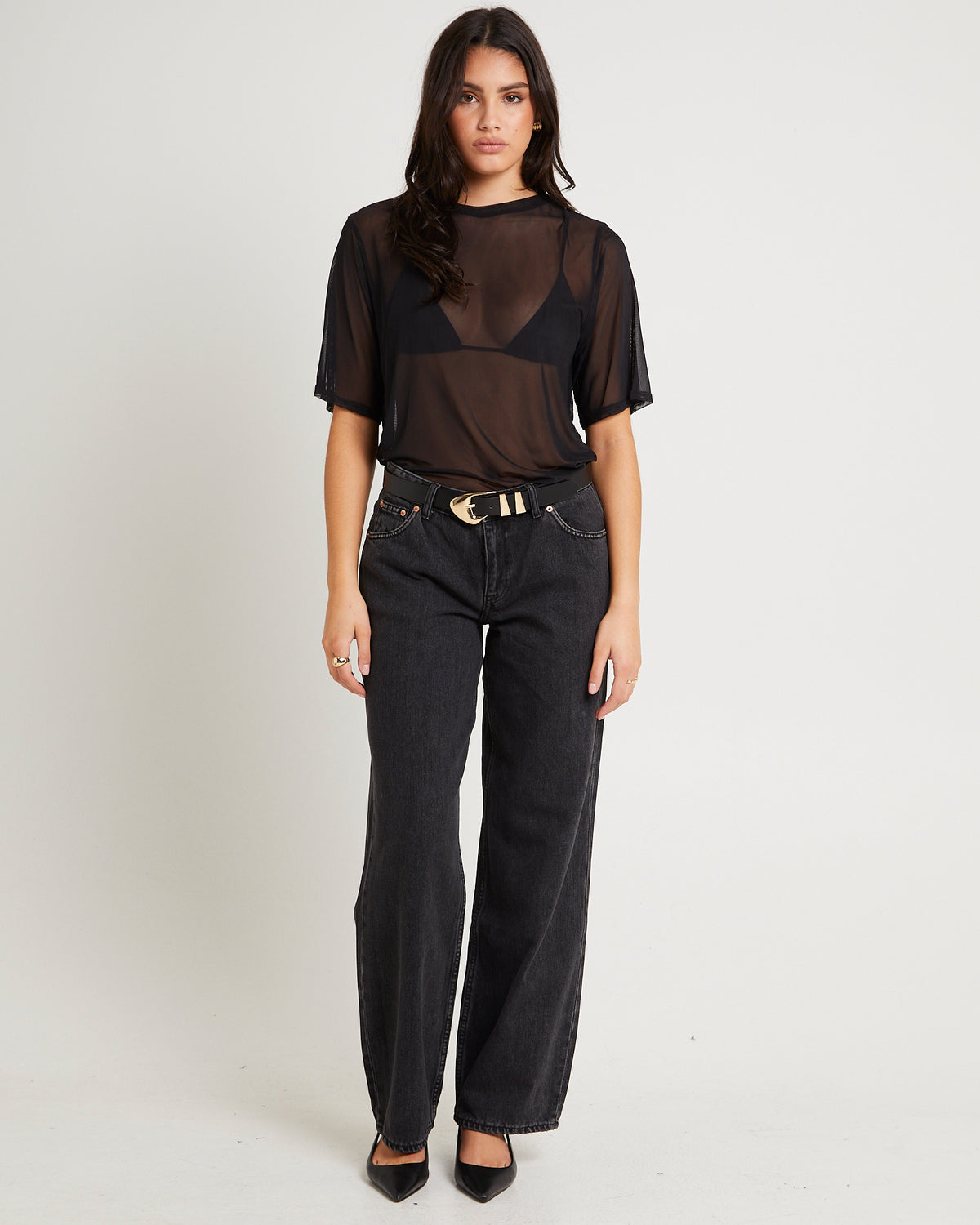 Hill Low Denim Jeans AGED BLACK