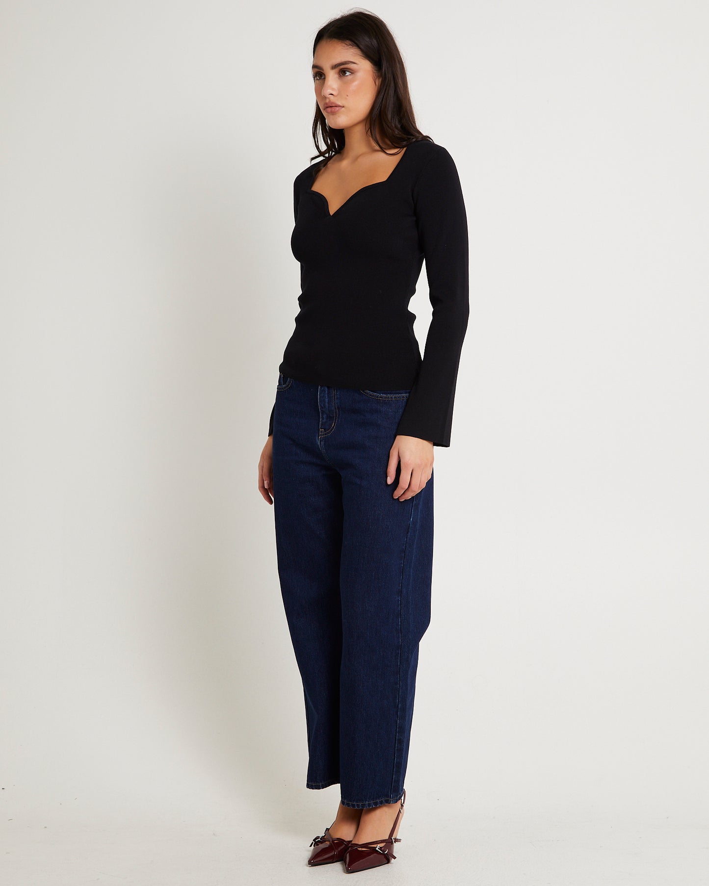 Sweetheart Long Sleeve Top