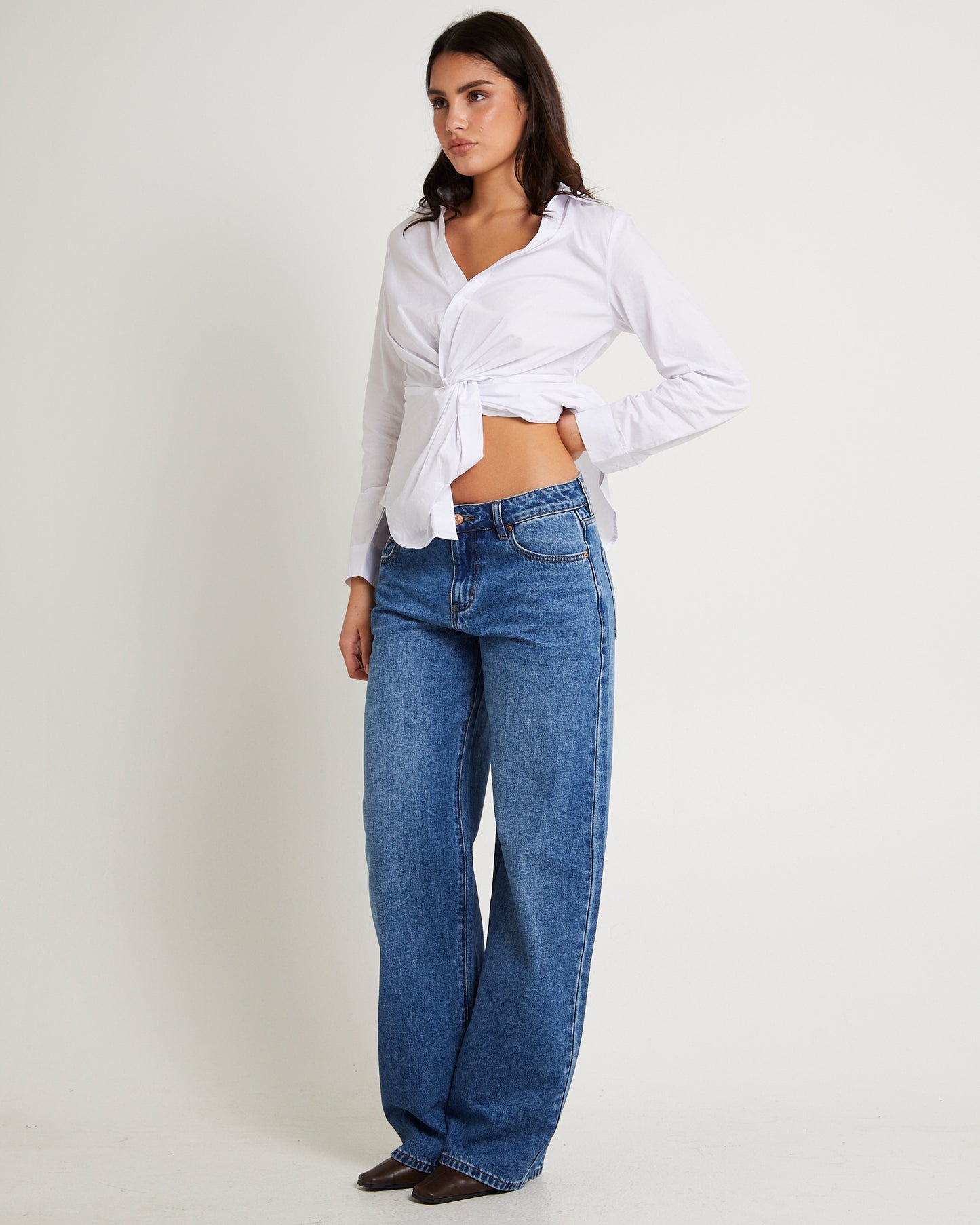 Maylee Low Rise Relaxed Denim Jeans