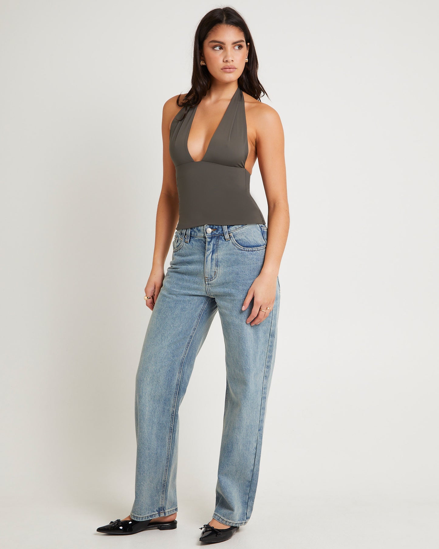 Ava Slinky Plunge Top