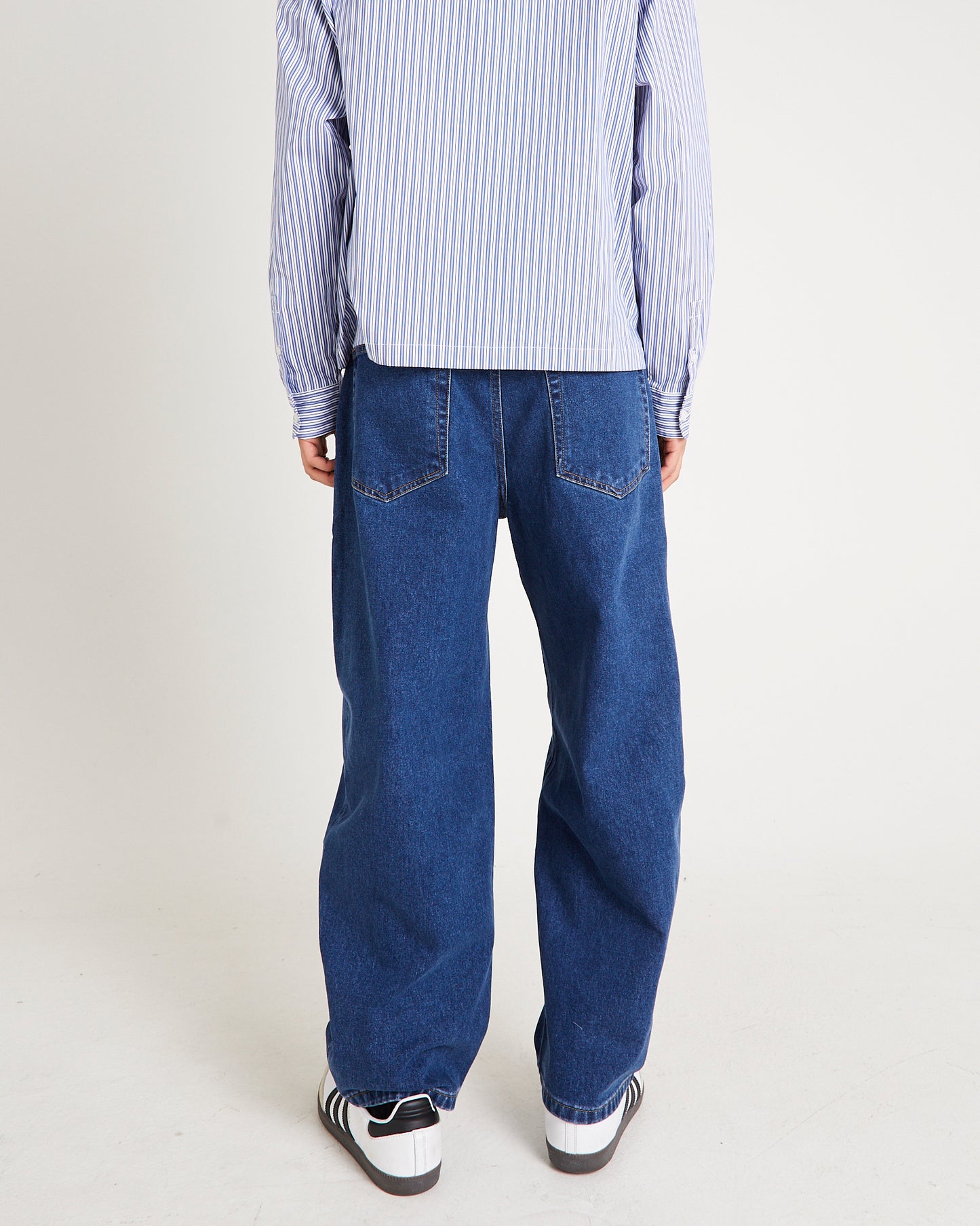 Ezy Barrel Denim Jeans Forever Blue