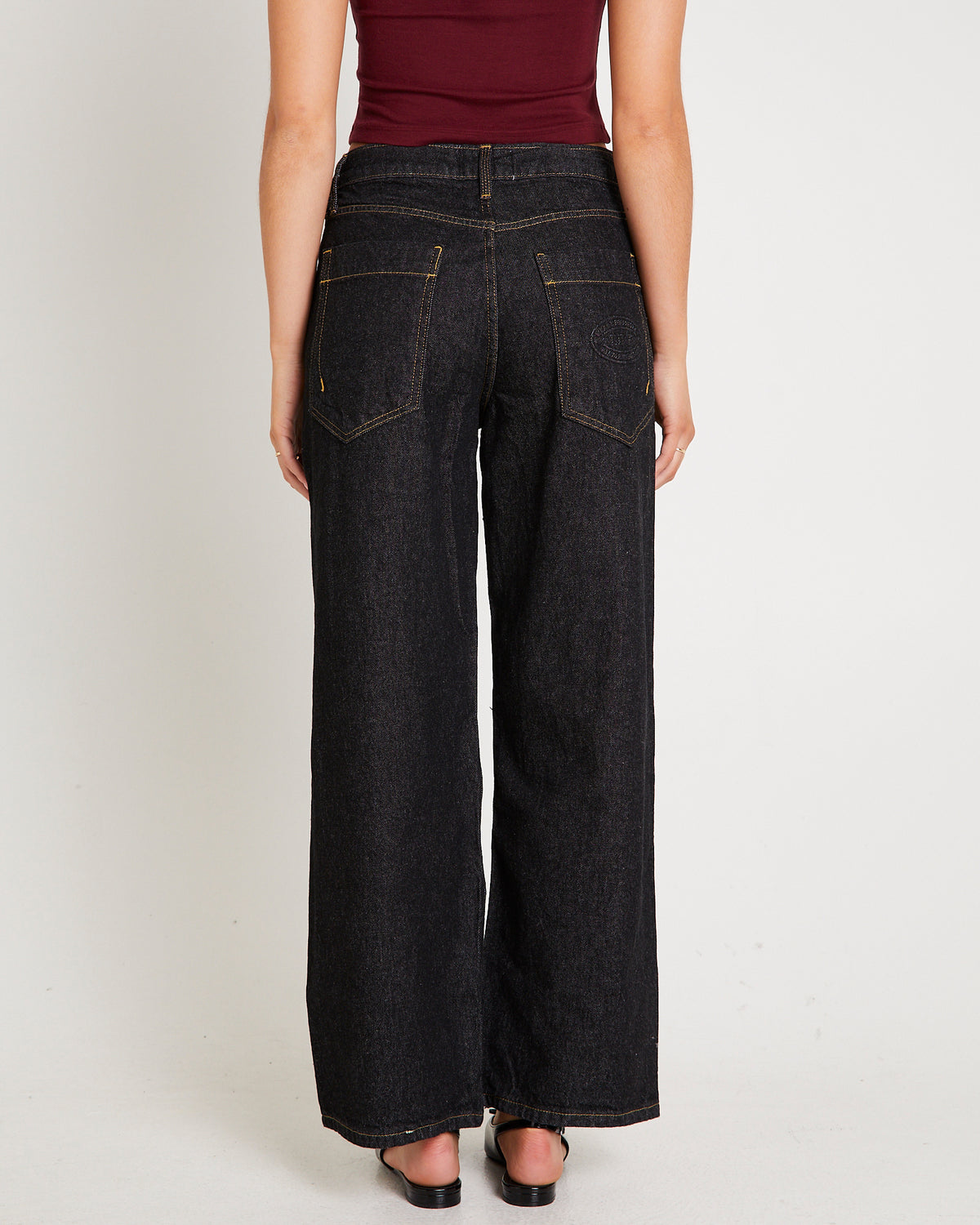 BDG Jaya Baggy Denim Jeans RINSE BLACK