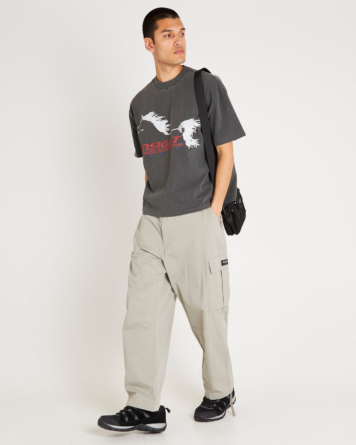 Bets Super Cropped T-Shirt VINTAGE BLACK