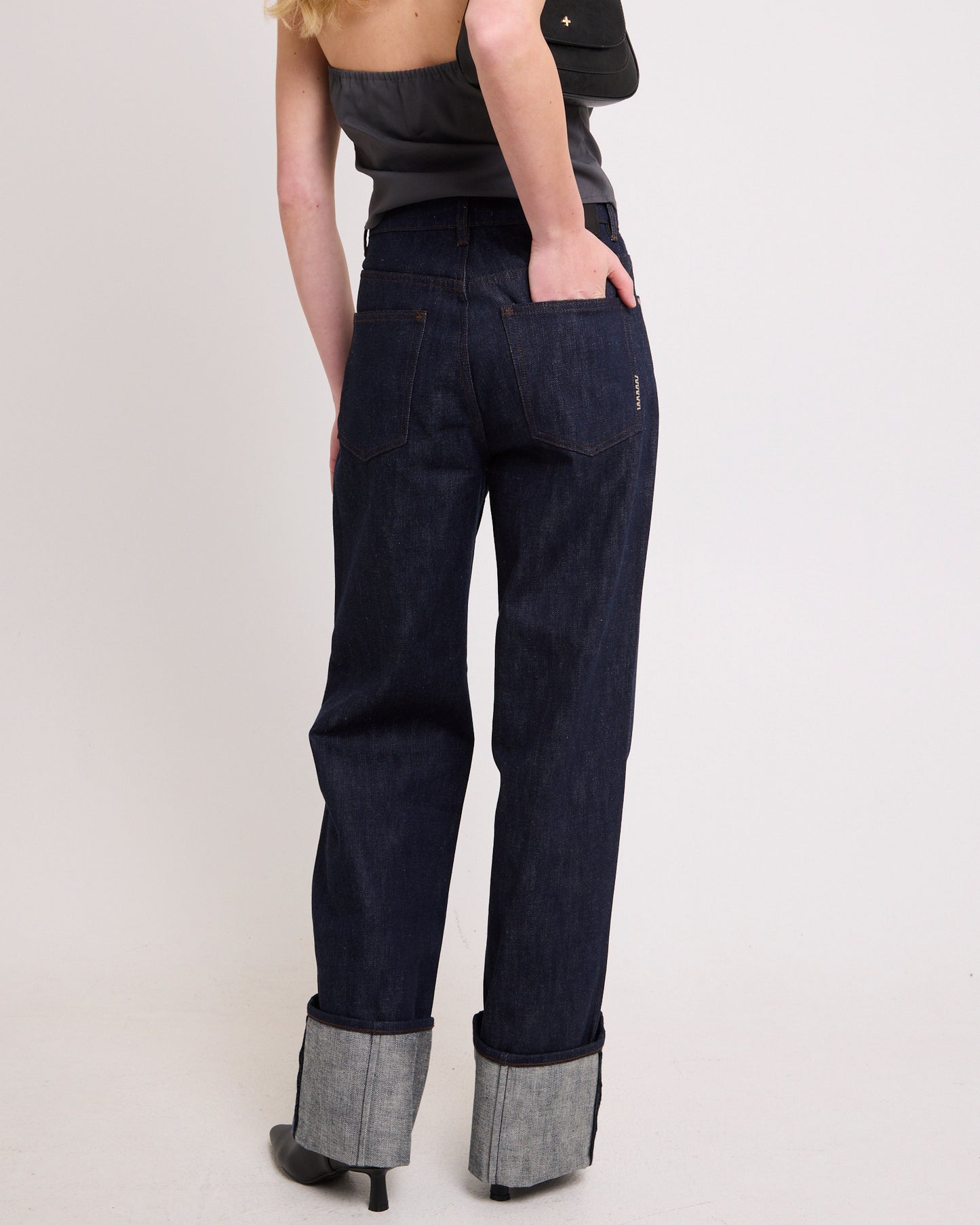 Coco Relaxed Denim Jeans Turn Up
