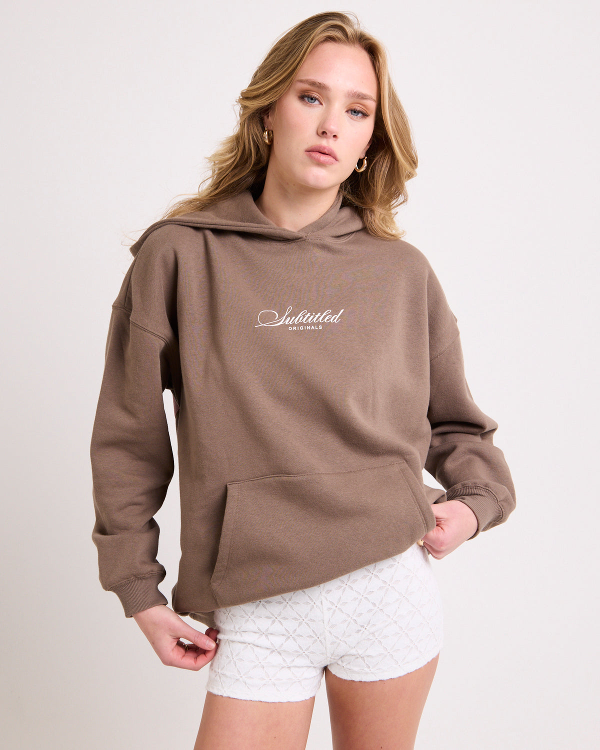 Sunset Club Oversized Hoodie BROWN