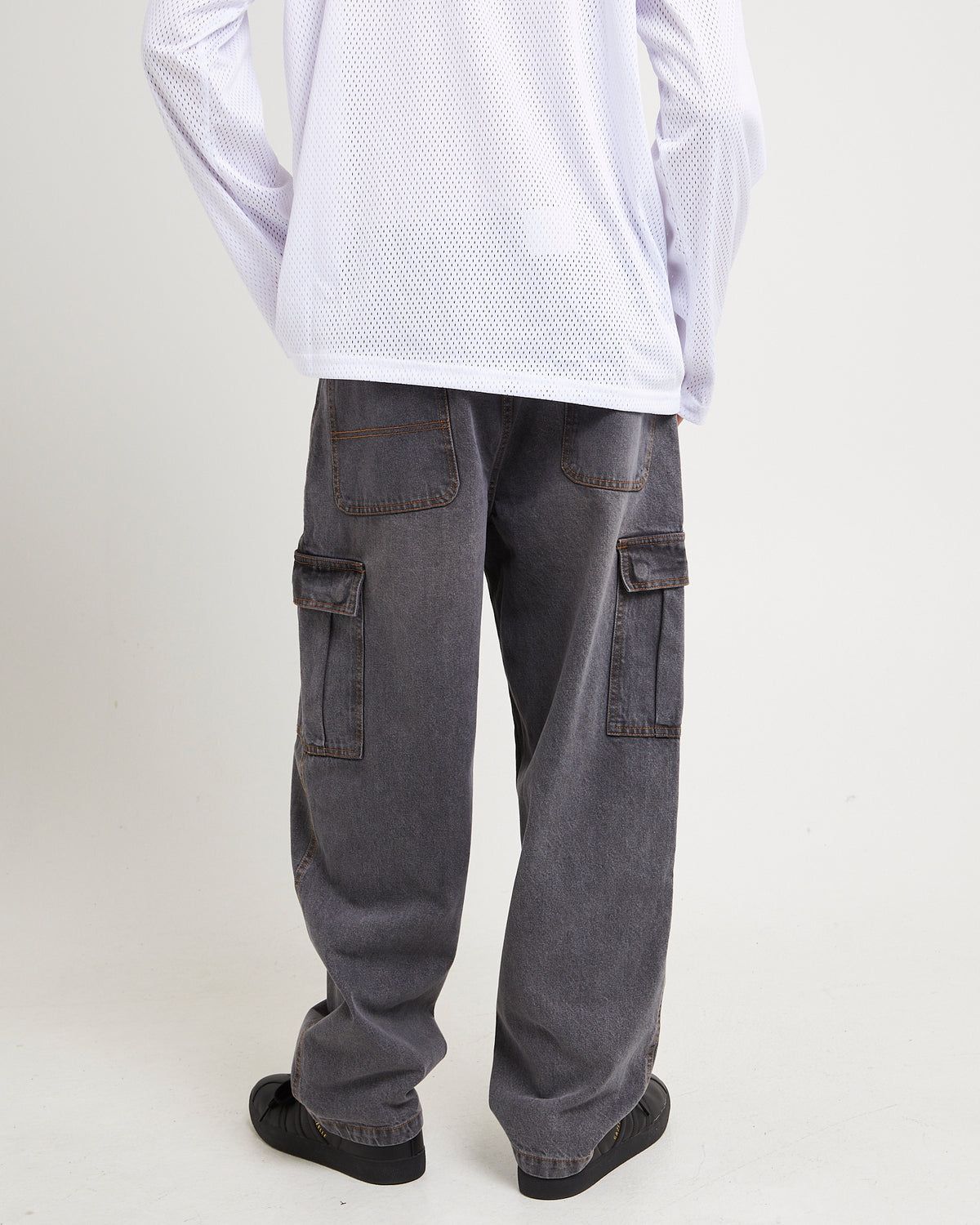 Auckland Cargo Denim Jeans 90S GREY